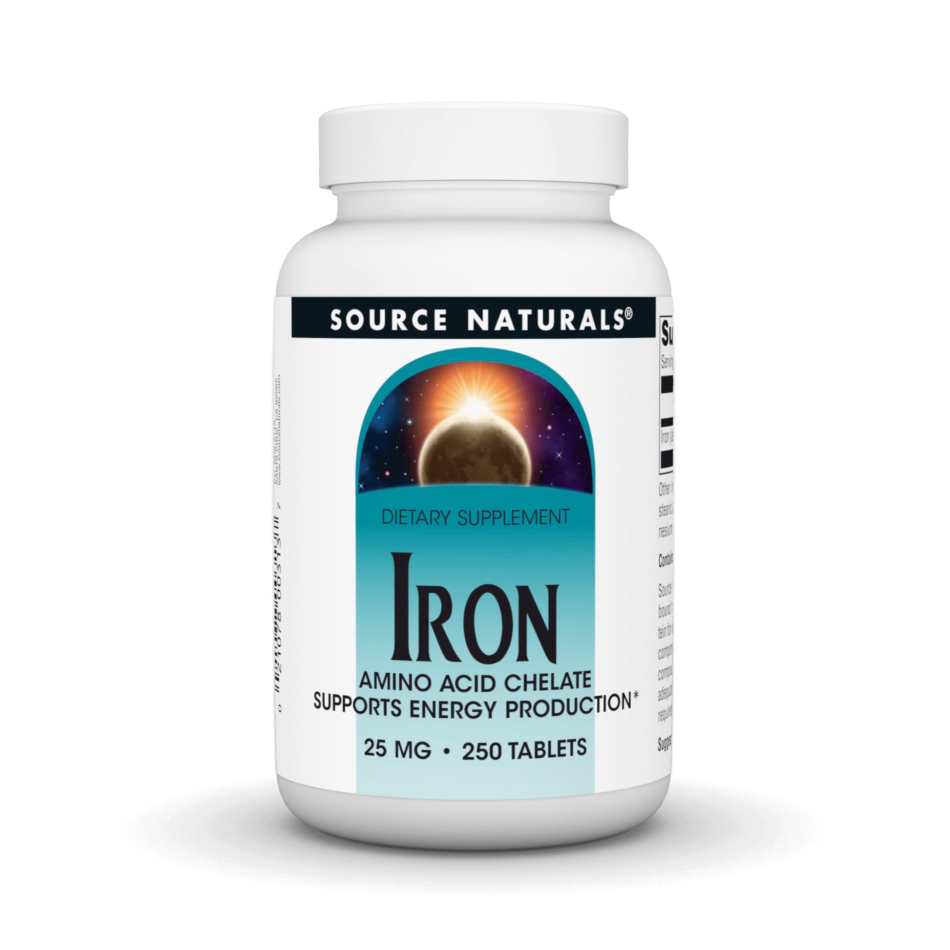 Source Naturals Iron, Amino Acid Chelate Tablet 250 Tablets