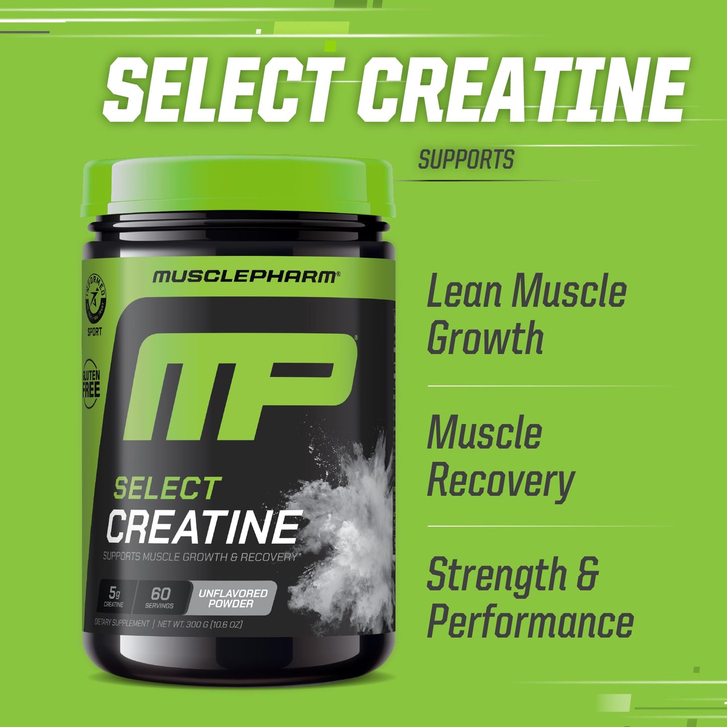 Muscle Pharm Creatine Monohydrate Powder 10.5 Ounce