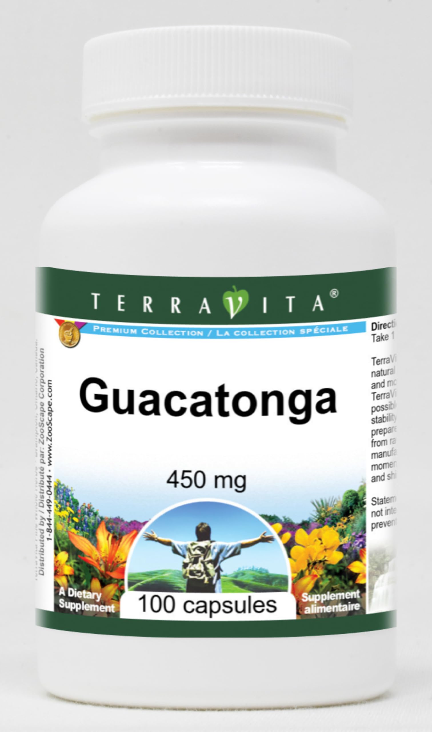 Terravita Guacatonga 450 mg Capsules, 100 Count