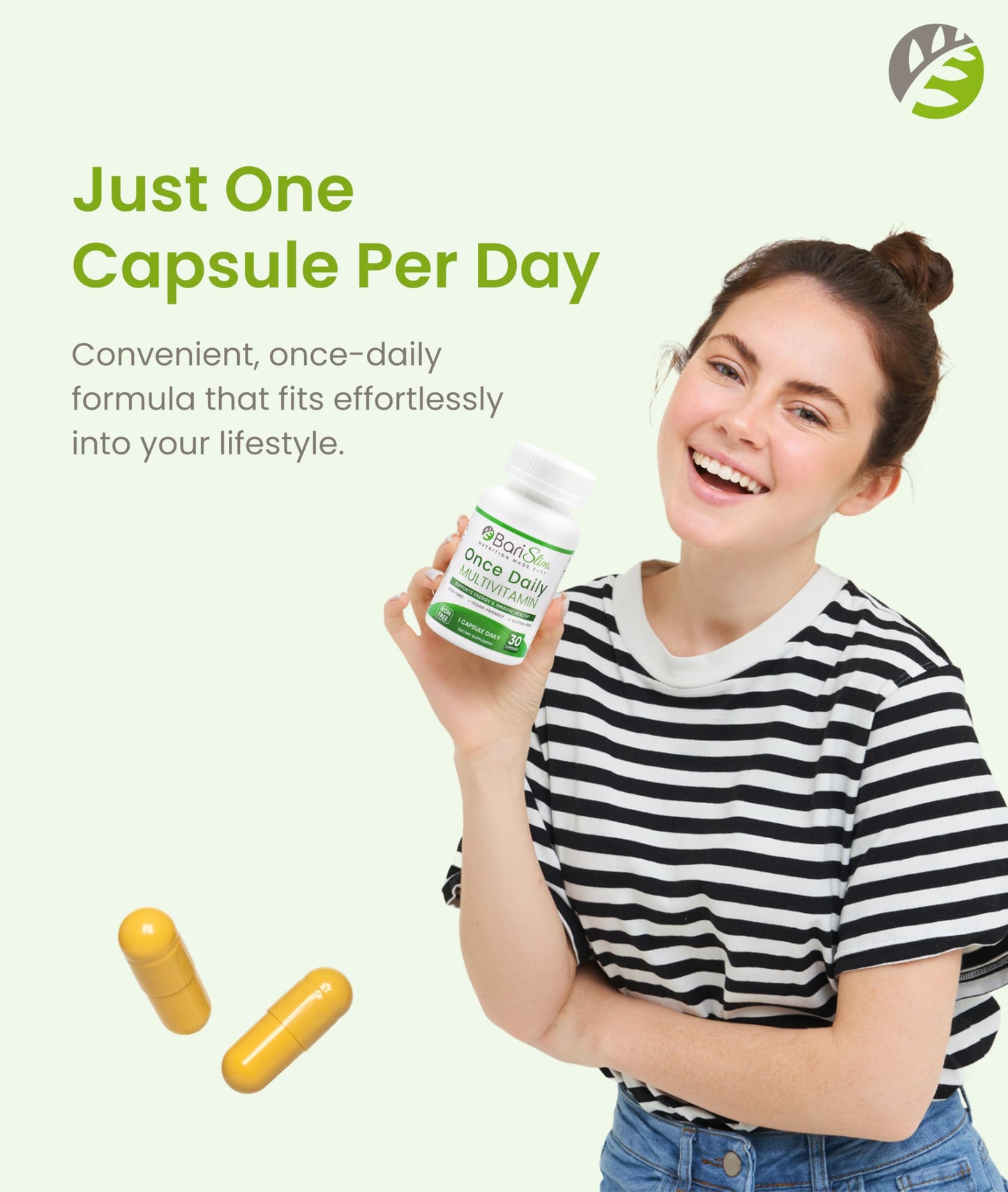 BariSlim Once Daily Bariatric Multivitamin Capsule, 30 Count