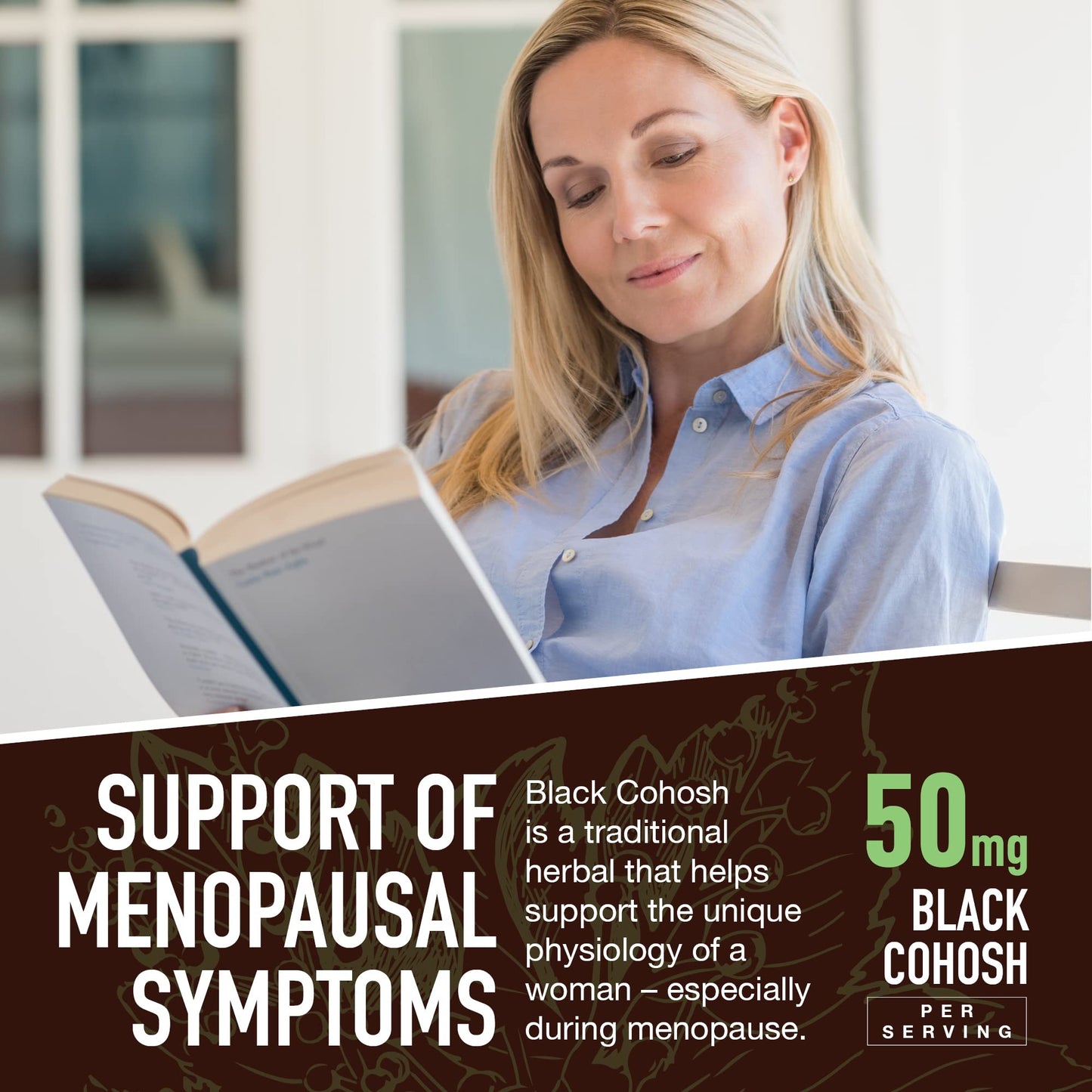 YUM-V'S Strong Earth Black Cohosh Root 50mg Gummy 120