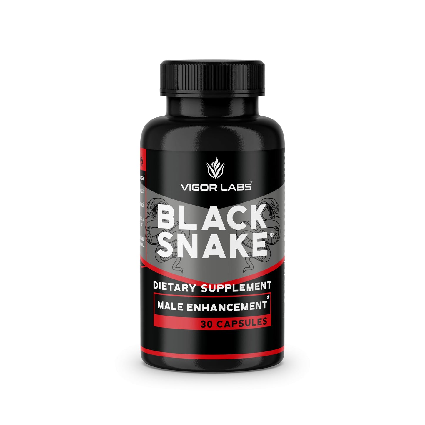 Vigor Labs Black Snake Male Enhancement Capsules, 30 Capsules