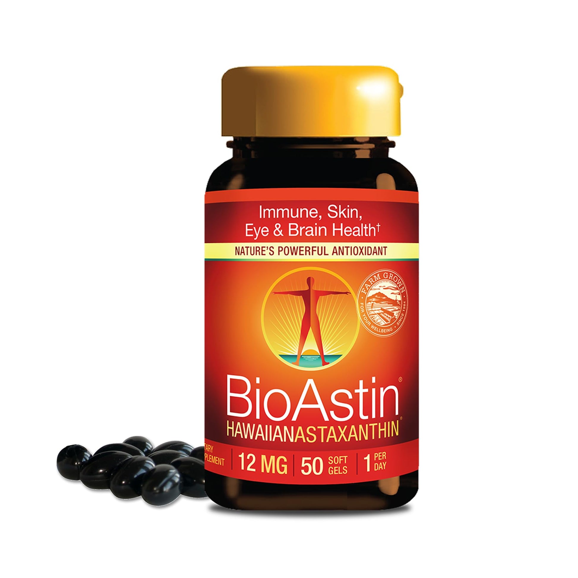Nutrex Hawaii BioAstin Hawaiian Astaxanthin High Potency 12mg Softgels 50 Count