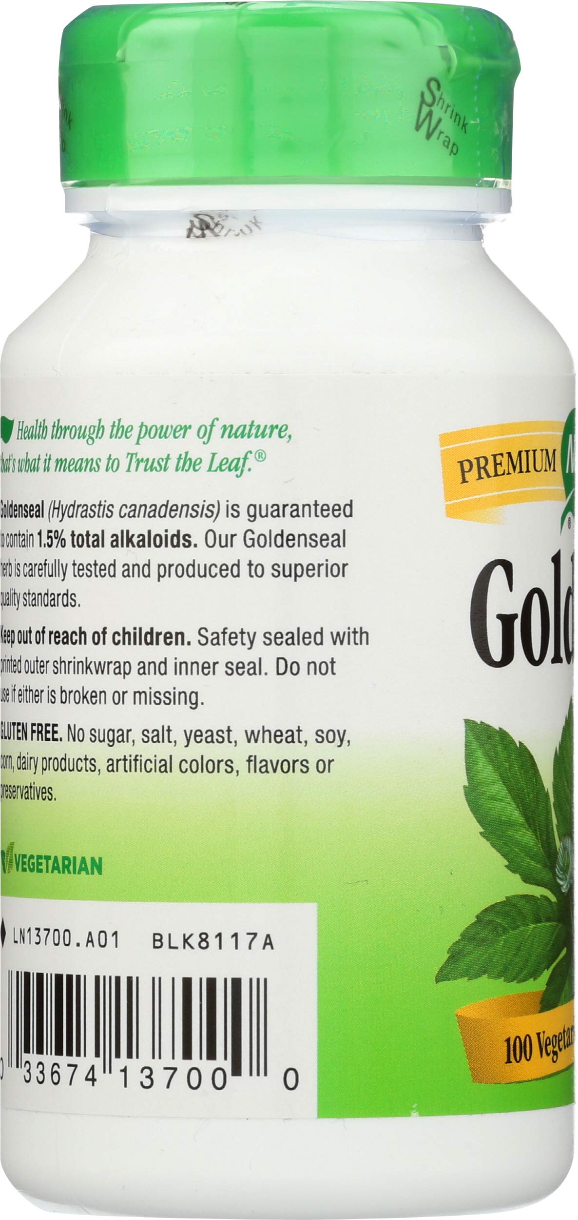 Nature's Way Goldenseal Herb Capsules, 100 Capsules
