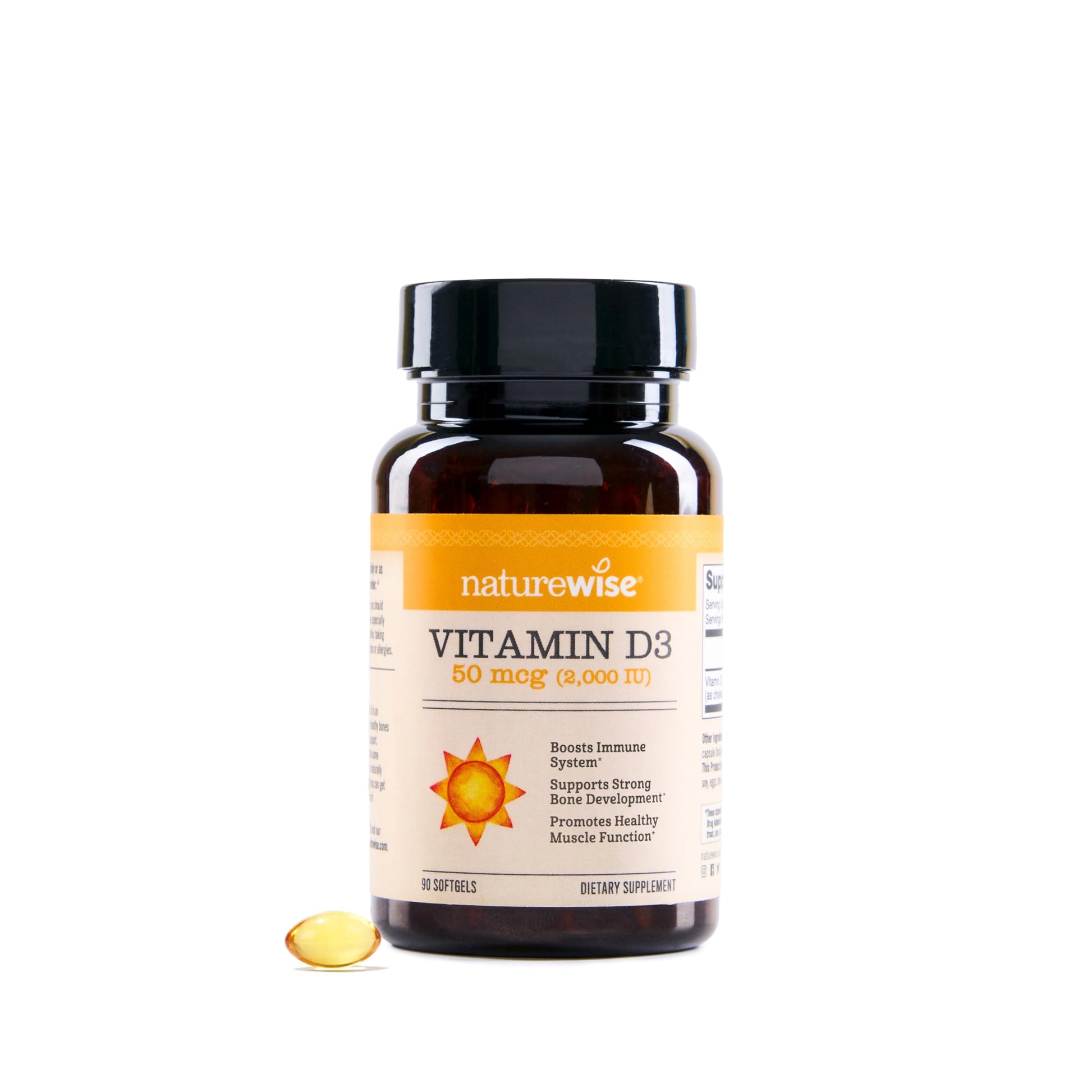 NatureWise Vitamin D3 2000iu (50 mcg) Softgel 90 Count