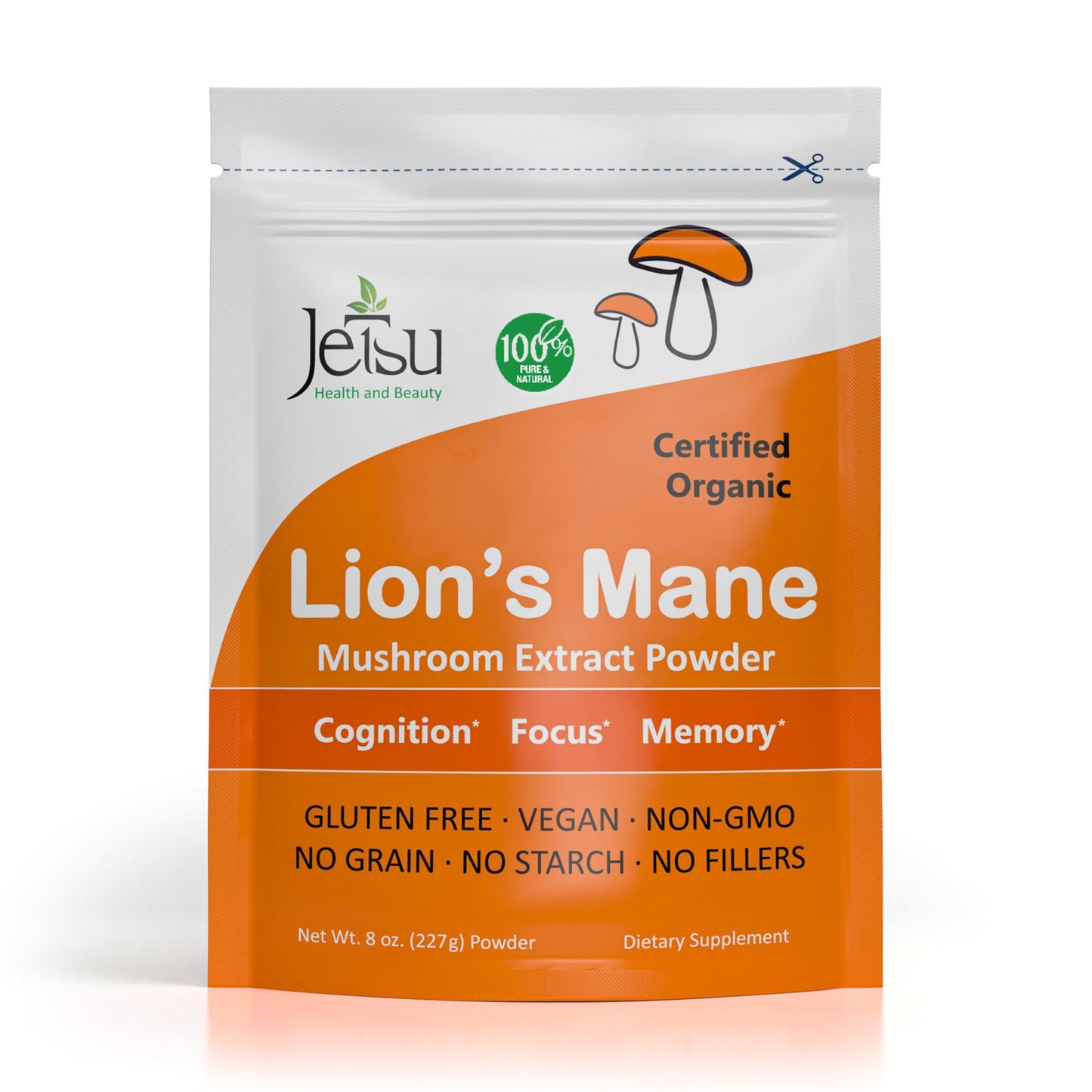 Jetsu Lions Mane Mushroom Powder, 8.01 oz