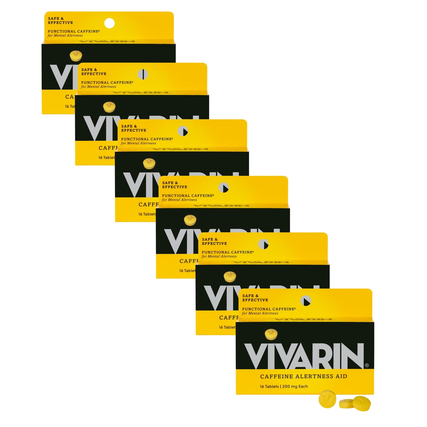 Vivarin Caffeine Pills 200mg Tablet, 16 Tablets