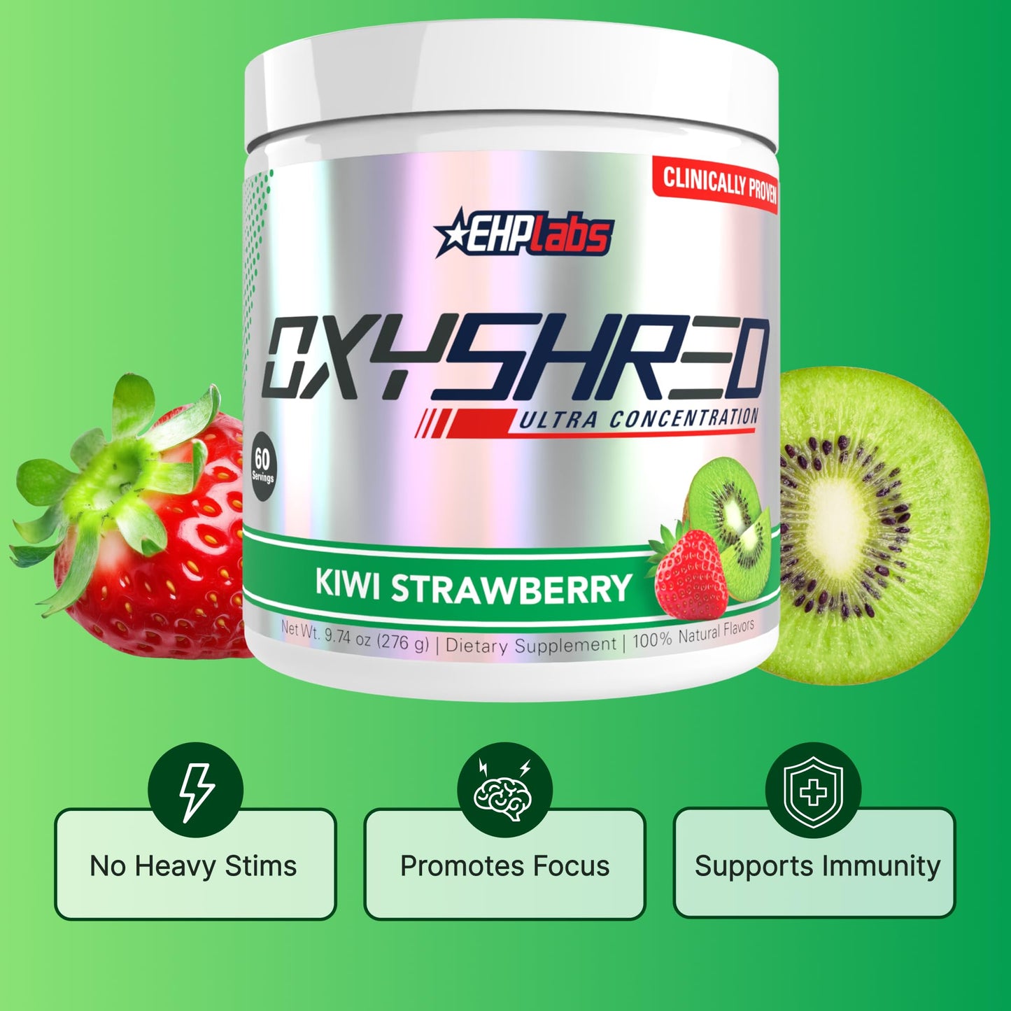 EHP Labs OxyShred Pre Workout Powder, 8.9 Ounce
