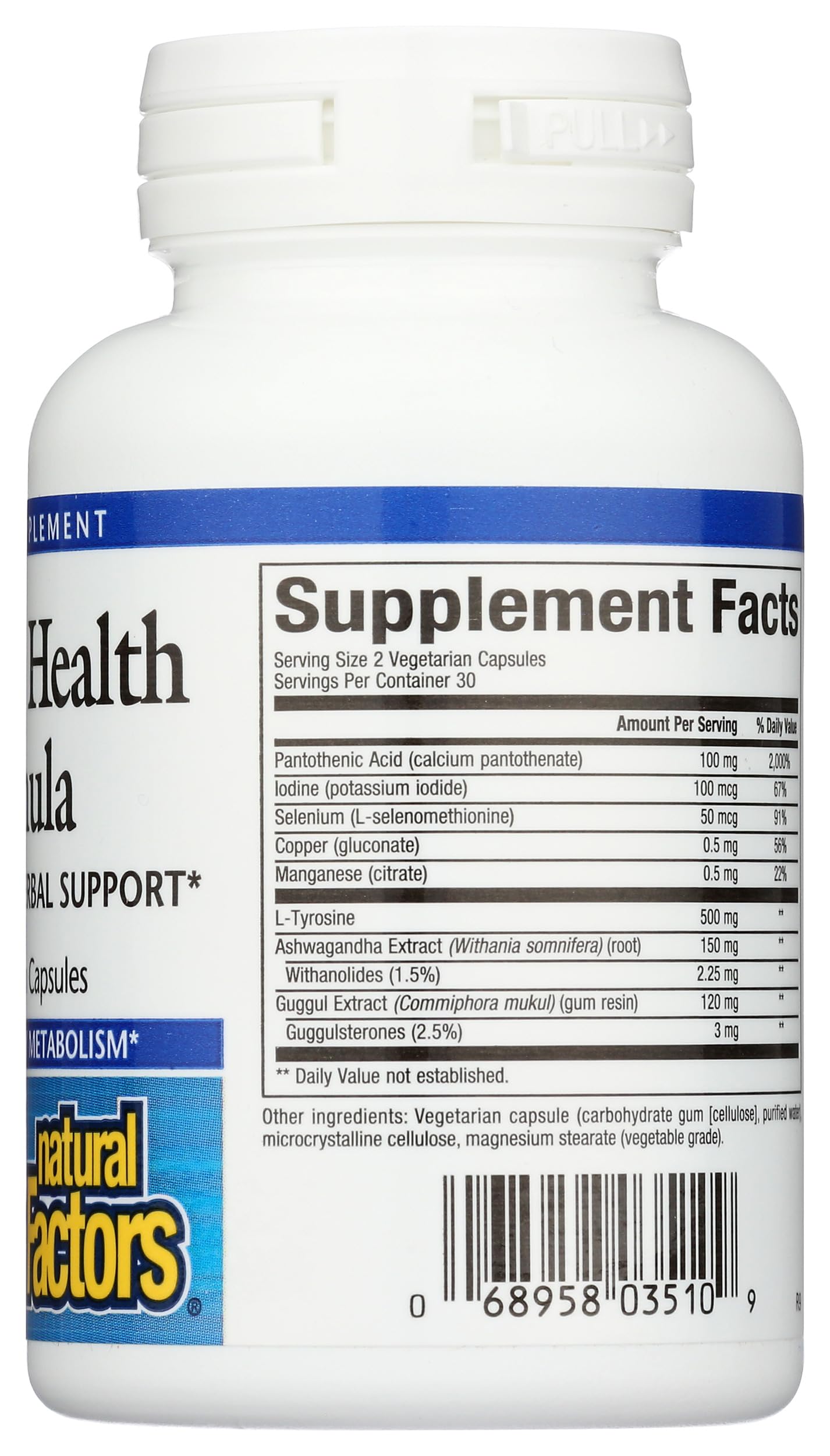 Natural Factors Thyroid Health Formula Capsules 60