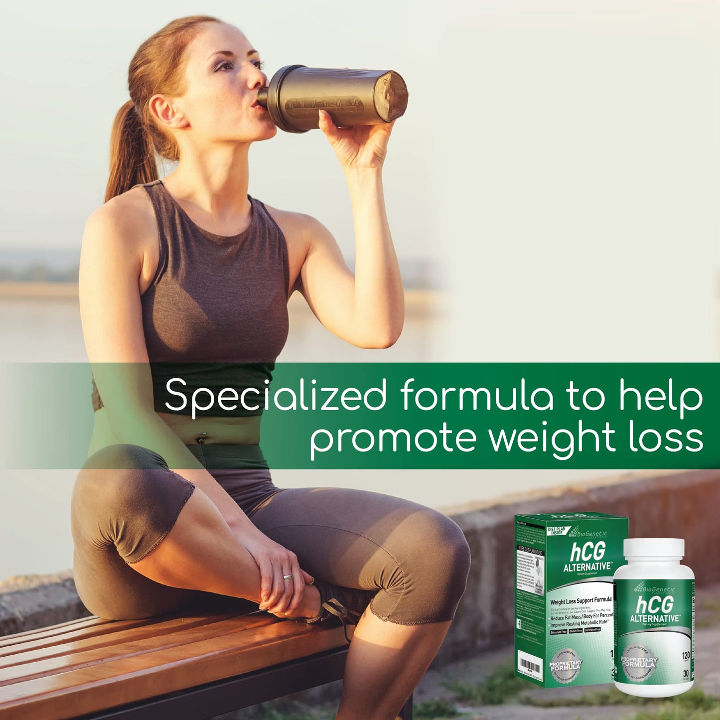 BioGenetic Laboratories hCG Alternative Weight Loss Pills and Fat Burner Capsules, 120 Count