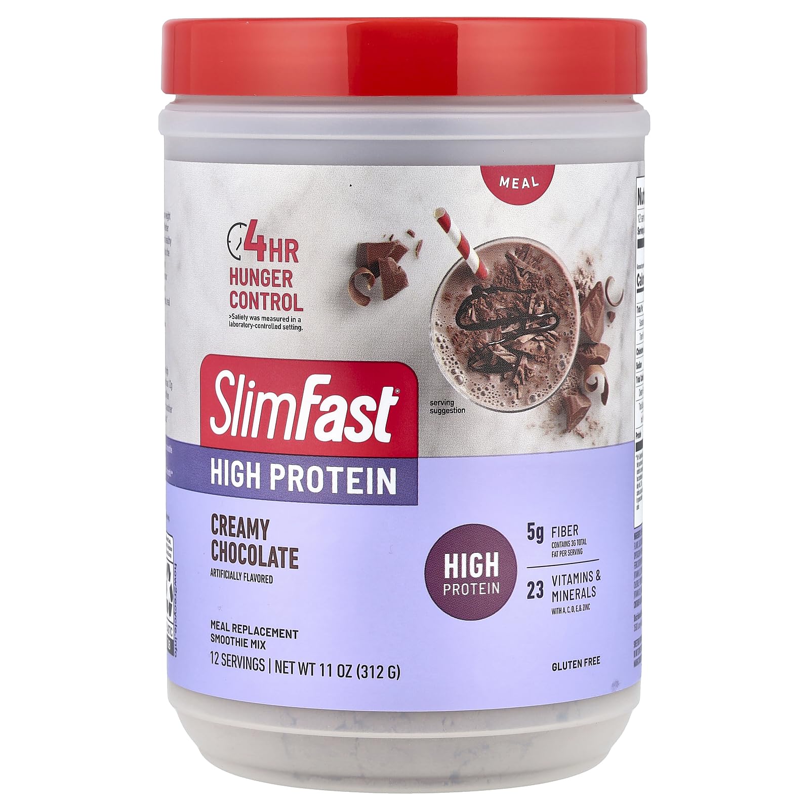 SlimFast Advanced Nutrition Creamy Chocolate Smoothie Mix Powder 11.4 oz