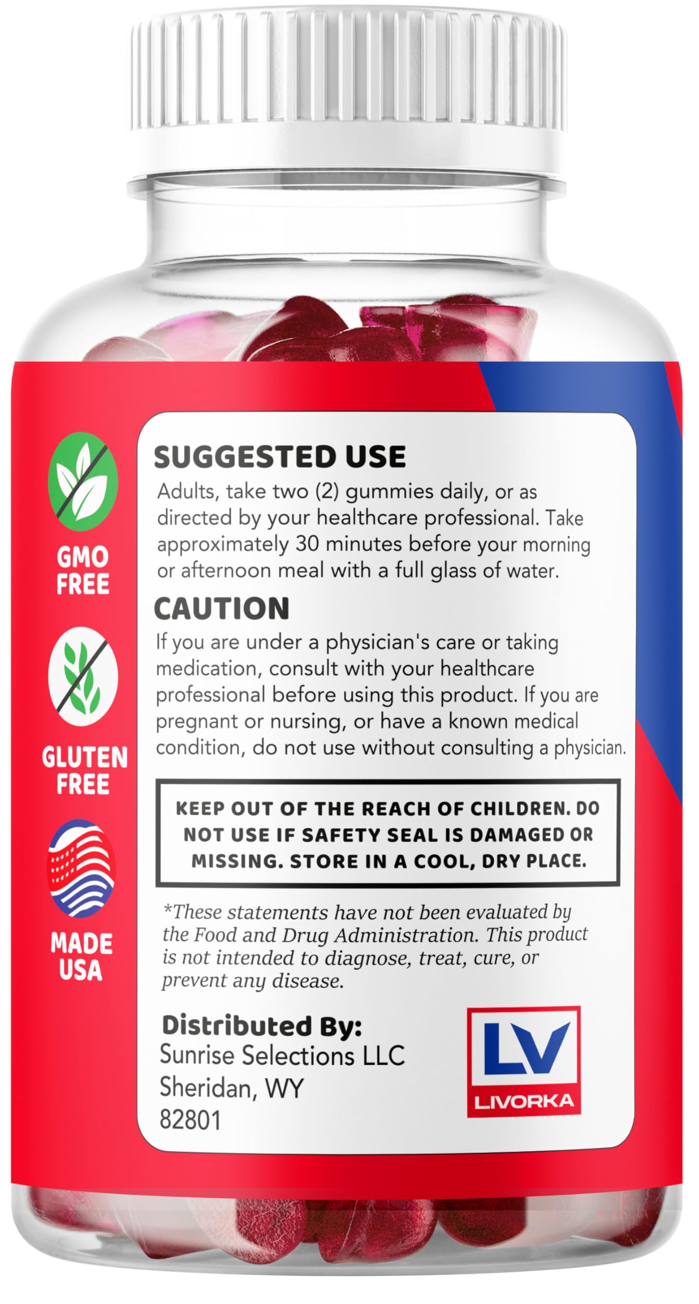 LIVORKA GritWell Gummies Gummy, 120