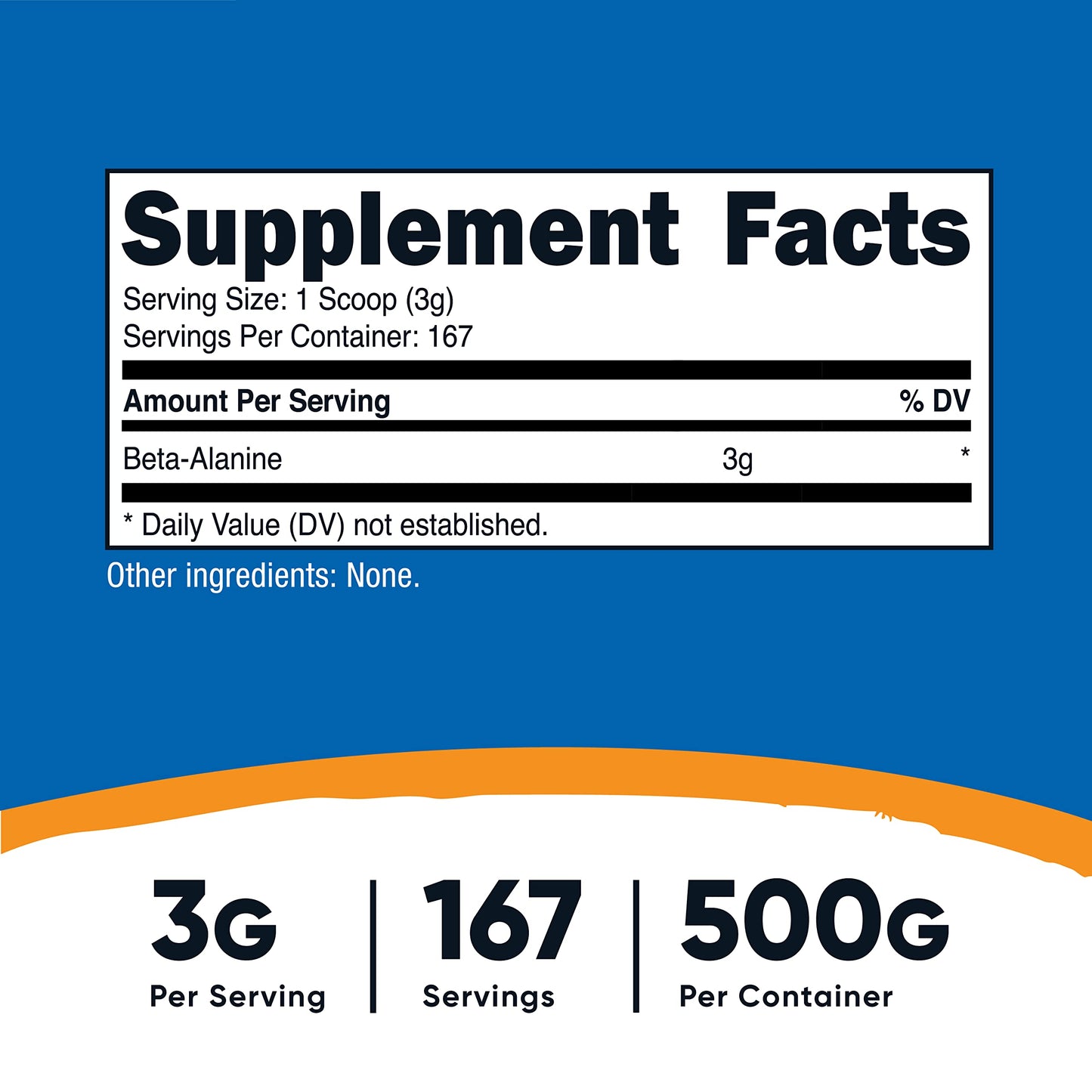 Nutricost Beta Alanine Powder, Pack of 2