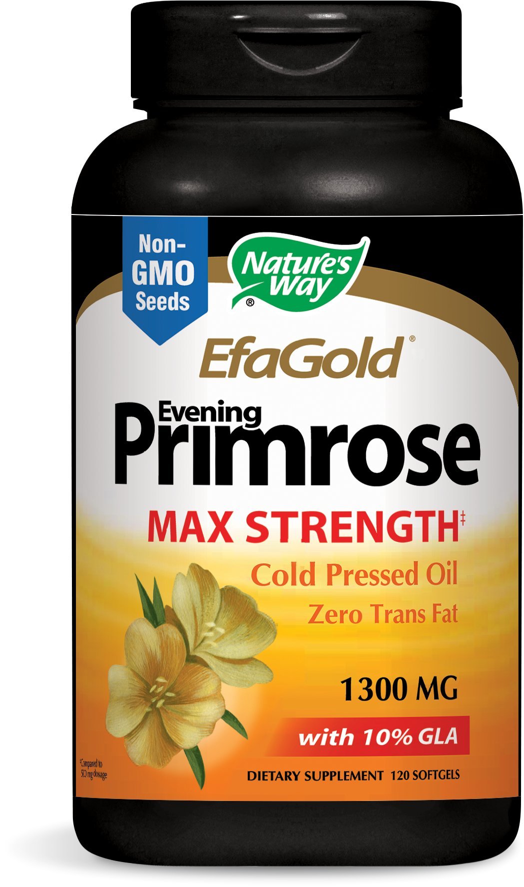 Nature's Way Evening Primrose EFA Gold Cold Pressed Oil 1300mg Softgel 120