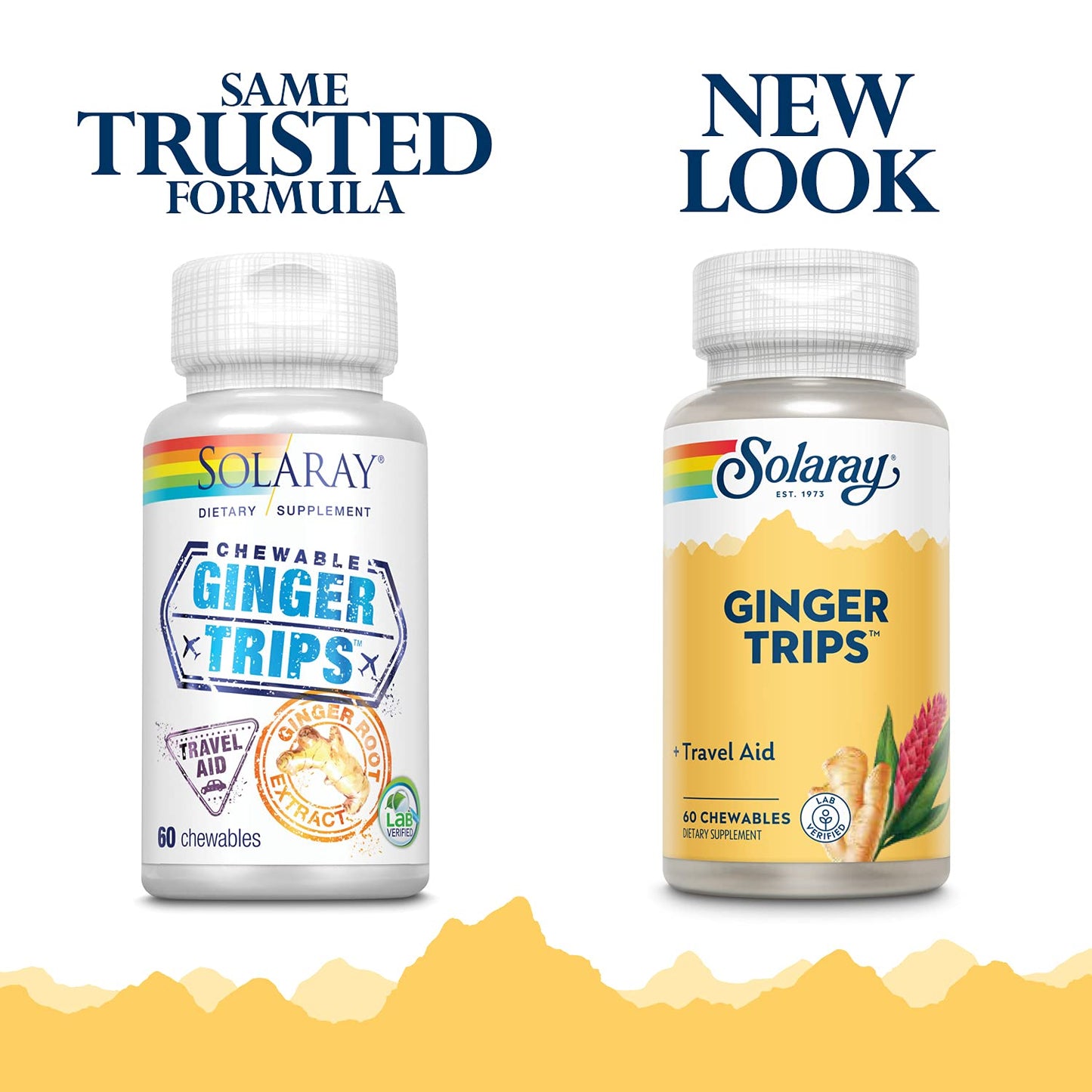 Solaray Ginger Trips 60 Tablets