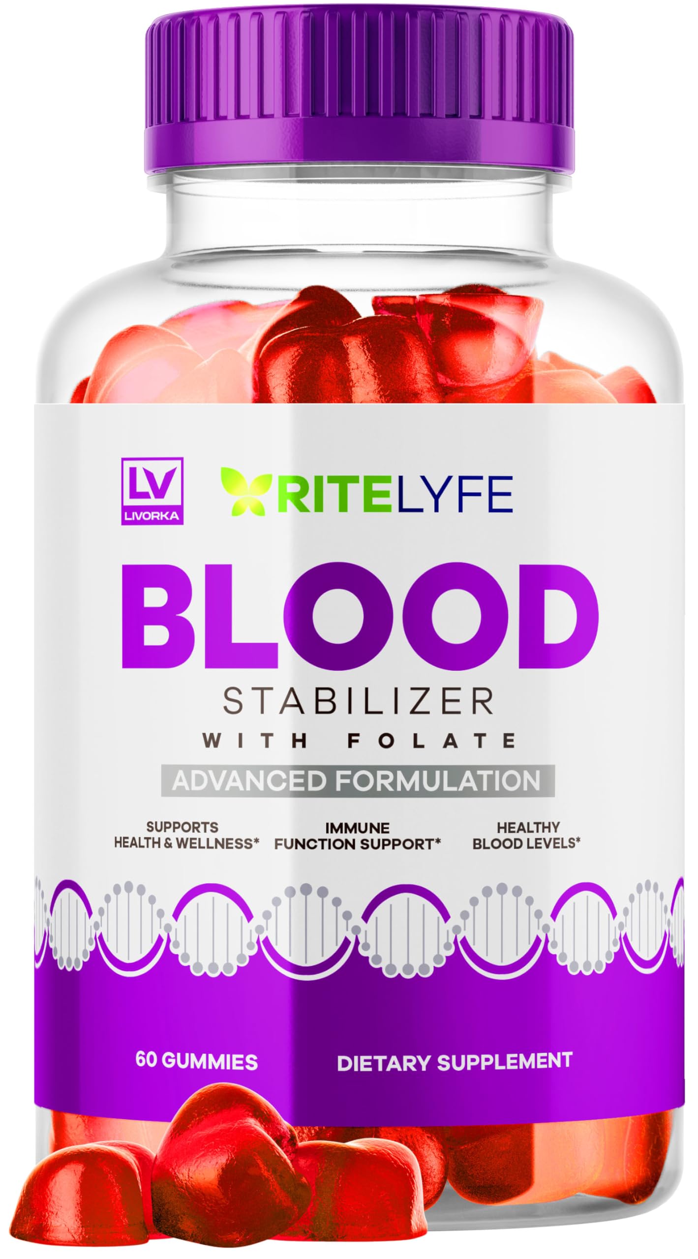 LIVORKA RiteLyfe Gummies, 60 Gummies