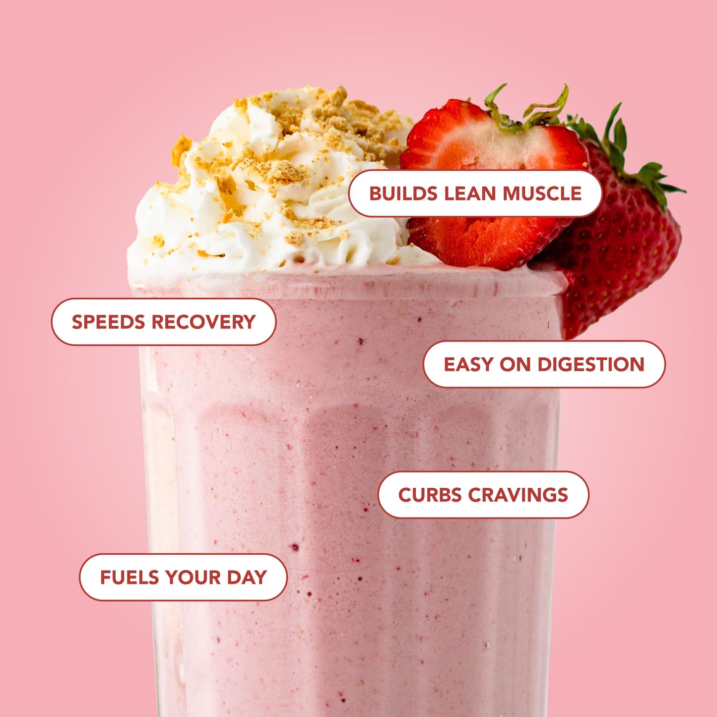 Clean Simple Eats Whey Protein Powder Strawberry Cheesecake, 12