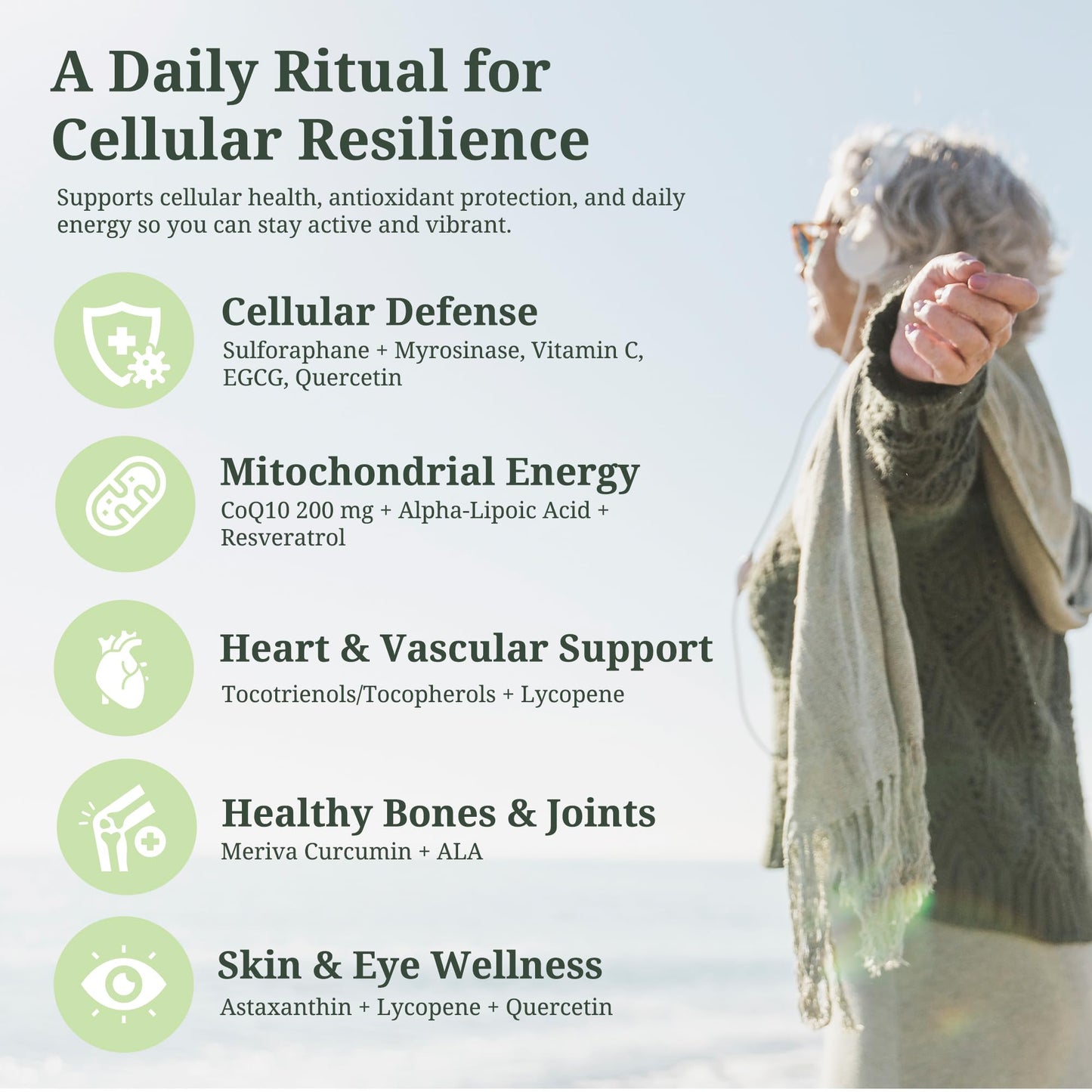 ResilienZ 12-in-1 Antioxidant Supplement Capsules, 90 Count