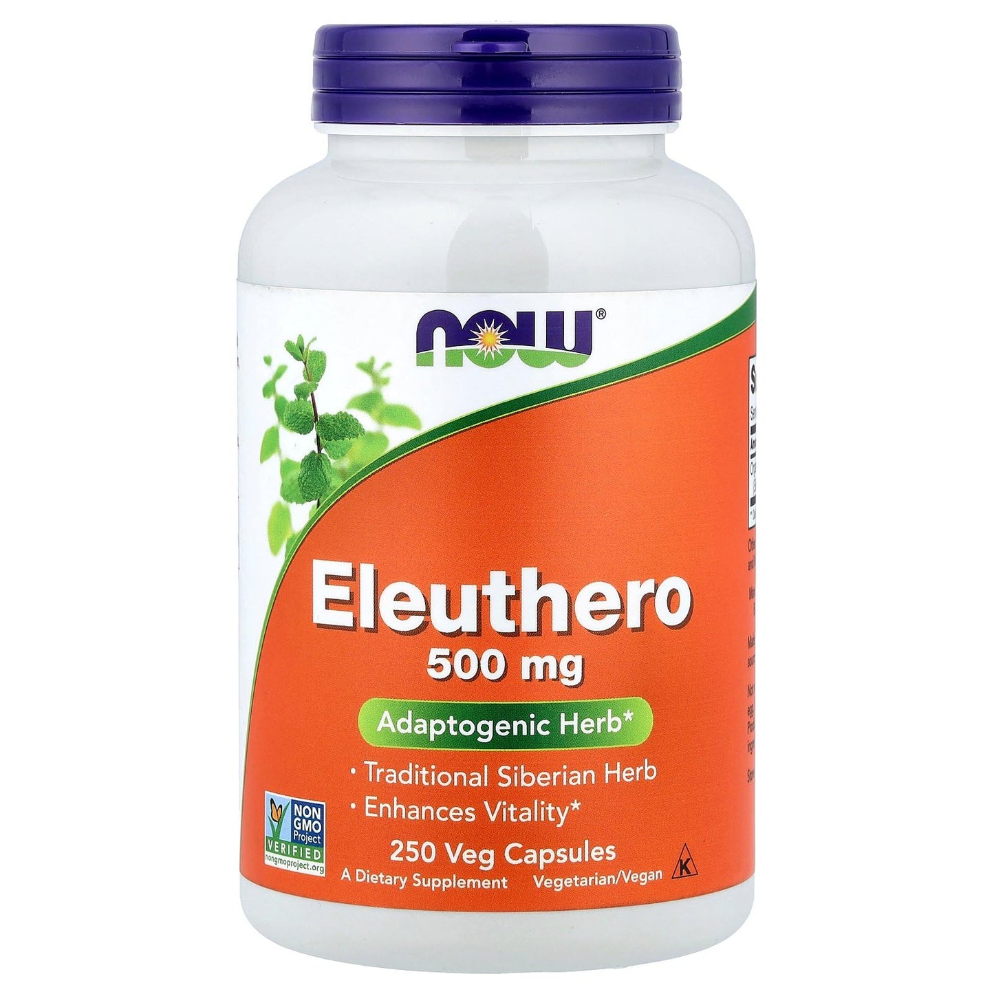 NOW Foods Eleuthero 500mg Capsule, 250 Capsules