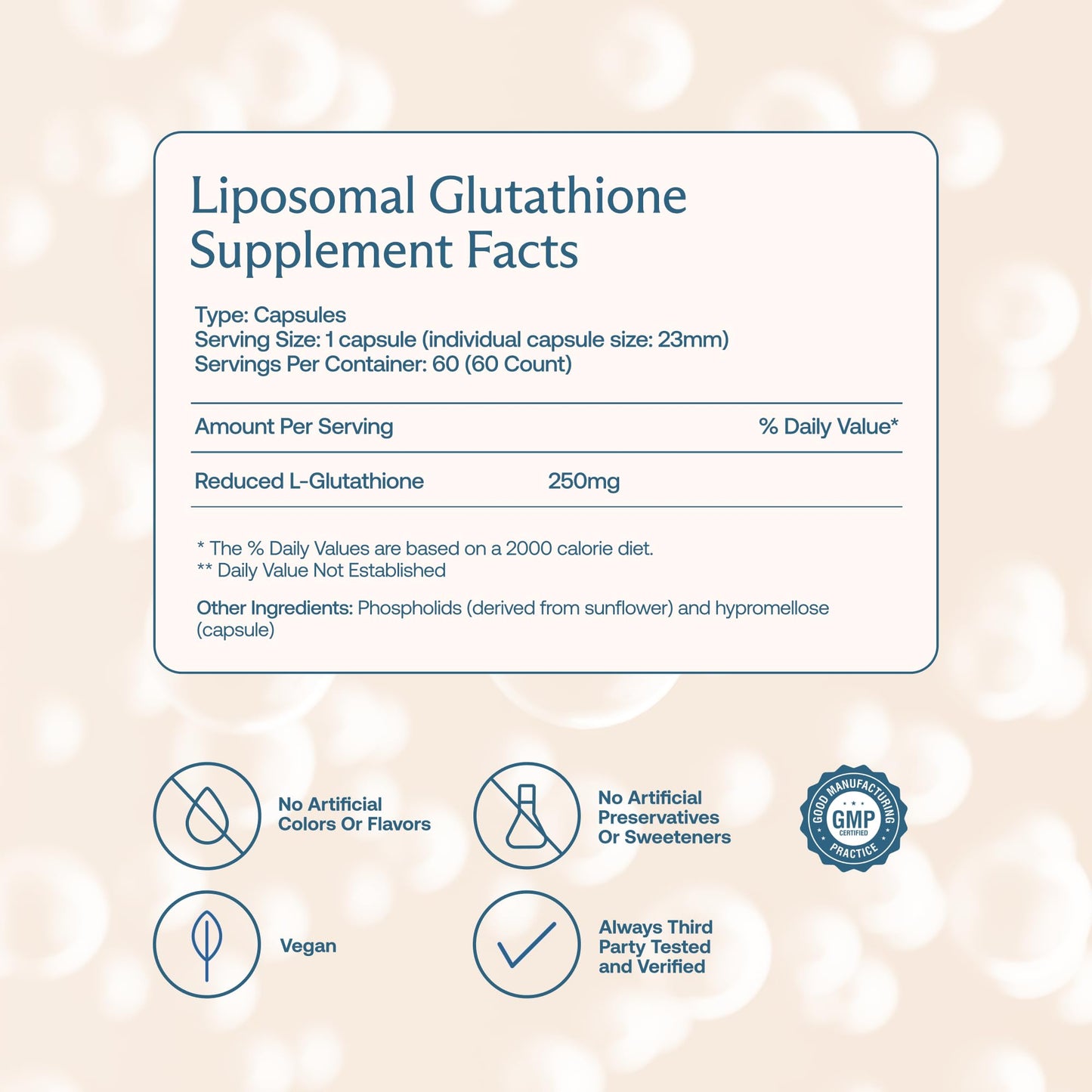 BodyBio Liposomal Glutathione Capsule 60 Count