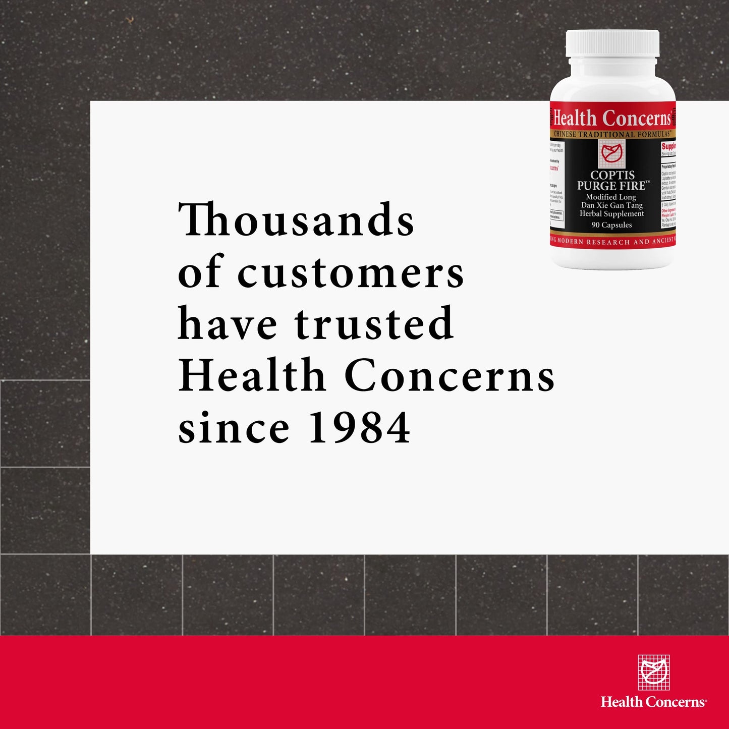 Health Concerns Coptis Purge Fire Formula Capsule 90 Count