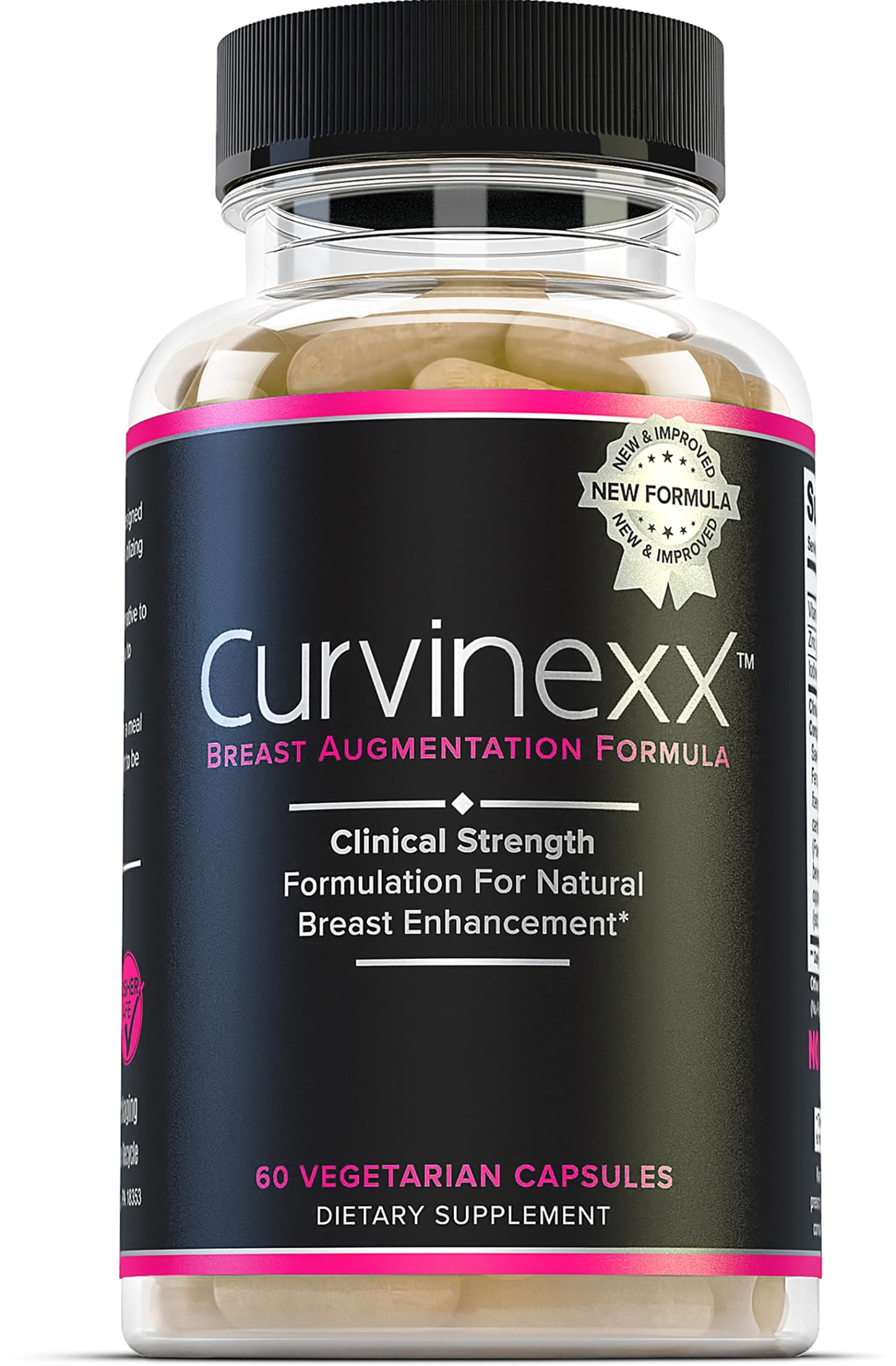 Curvinexx Natural Breast Toning and Firming Supplement, 180 Capsules