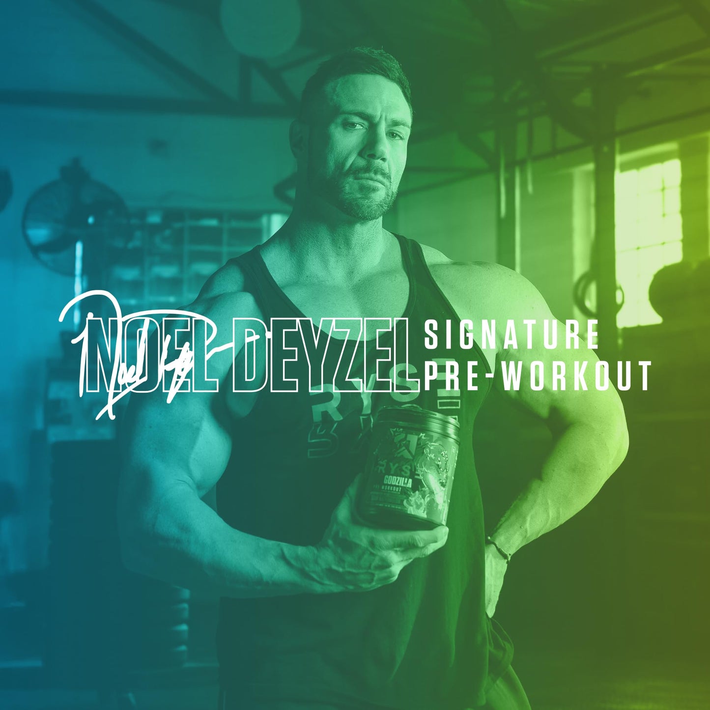 RYSE Up Supplements Godzilla X Noel Deyzel Pre Workout Powder - Monsterberry Lime - 28 Servings