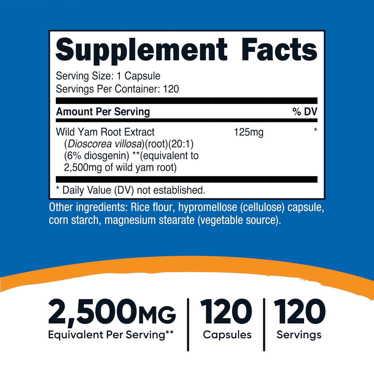 Nutricost Wild Yam Root 120 Capsules