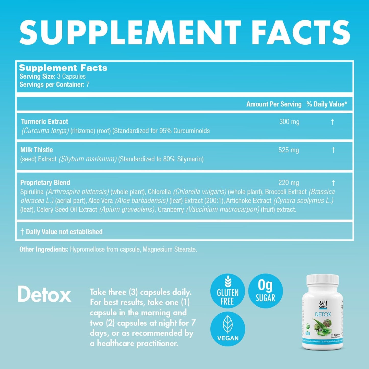 Yes You Can! Detox Plus Fiber Kit Vanilla Pineapple Aloe Powder 36.33