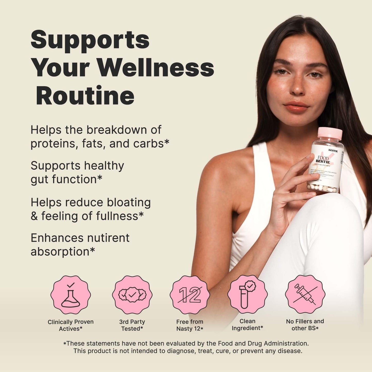 Biohacking Bestie Digestive Enzymes for Women & Men 60 Capsules