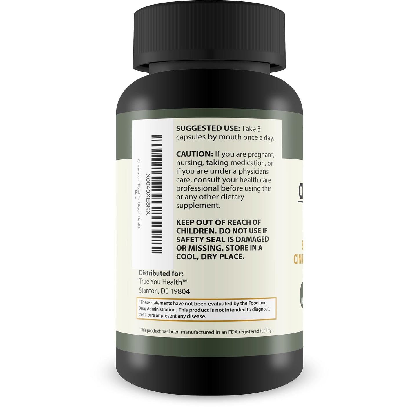 True You Health Cinnamon Ritual Capsule 90 Count