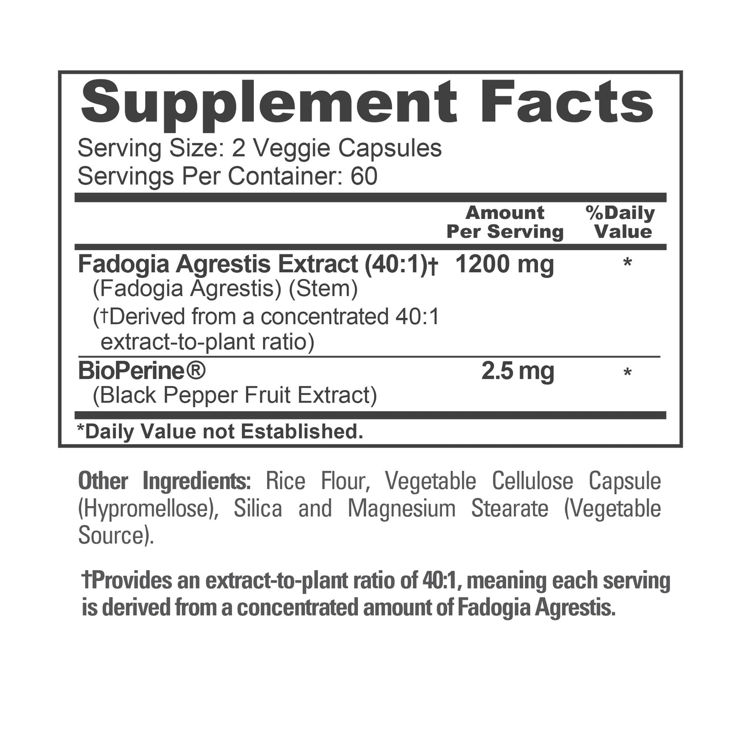 NusaPure Fadogia Agrestis Capsules 120