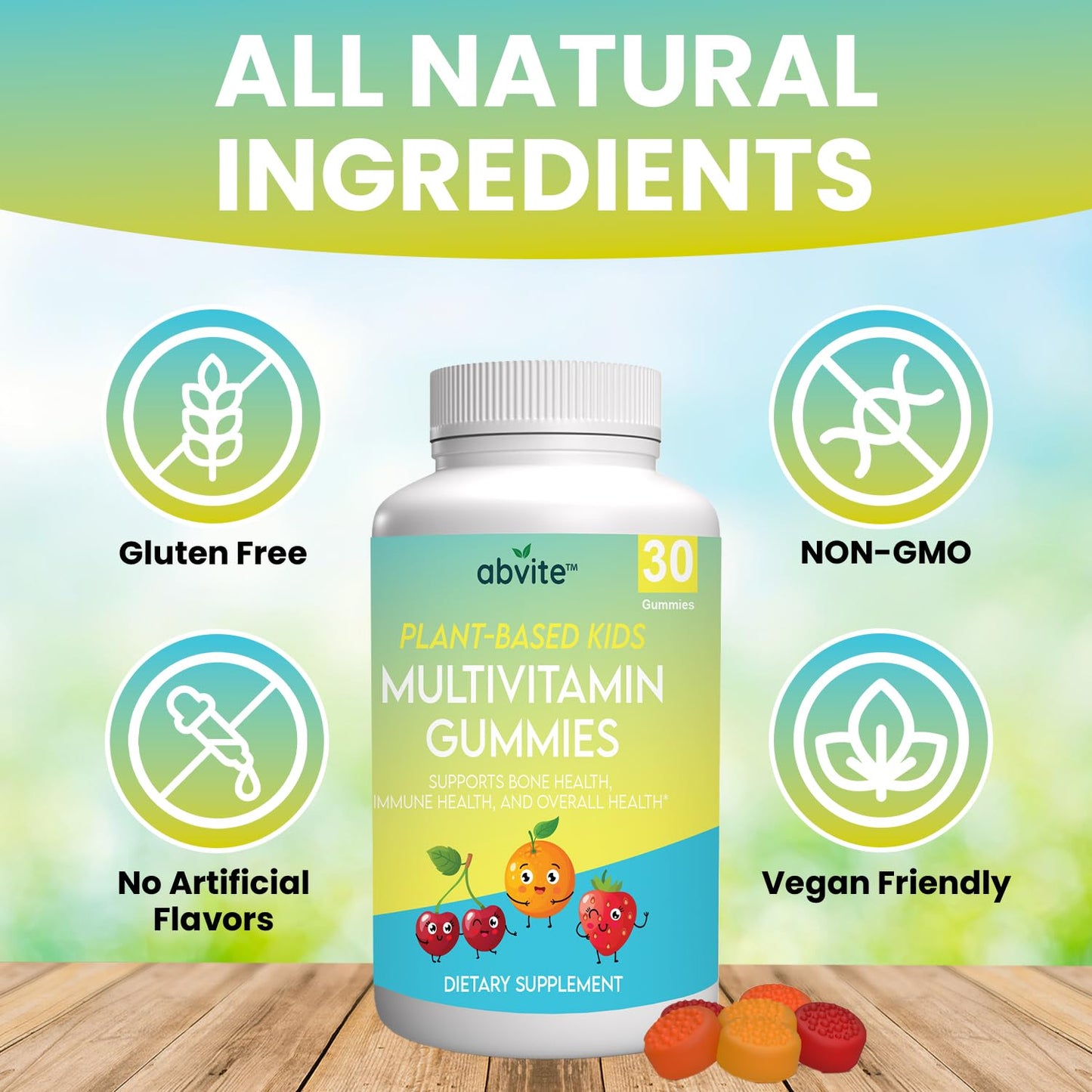 Abvite Kids Multivitamin Gummies, 30 Count