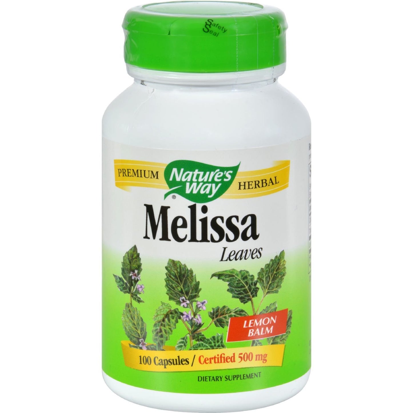 Nature's Way Melissa Lemon Balm 100 Capsules