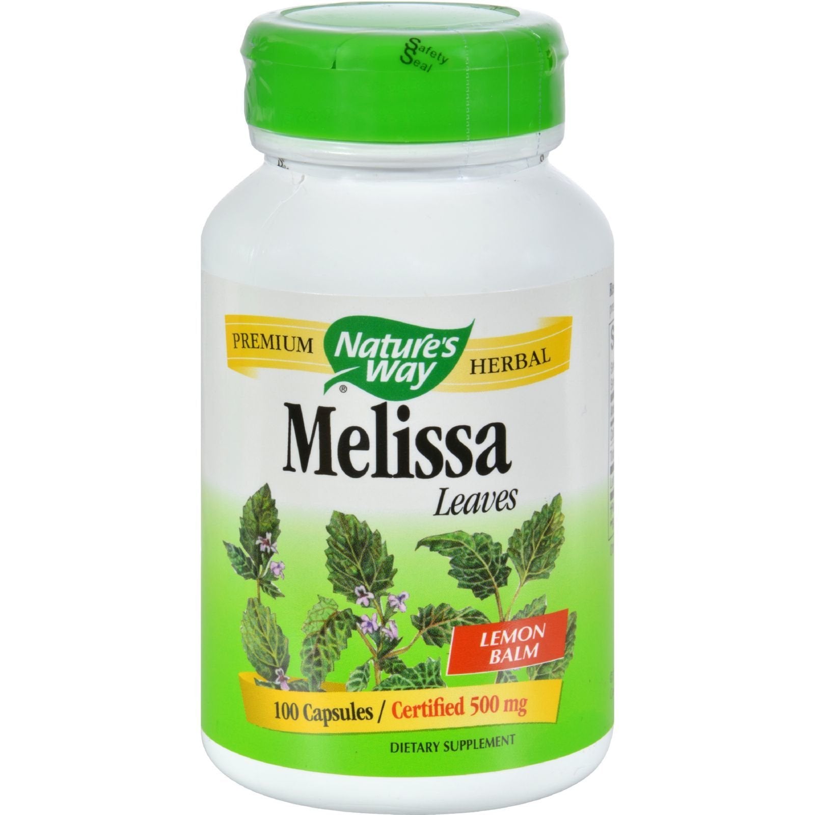 Nature's Way Melissa Lemon Balm 100 Capsules