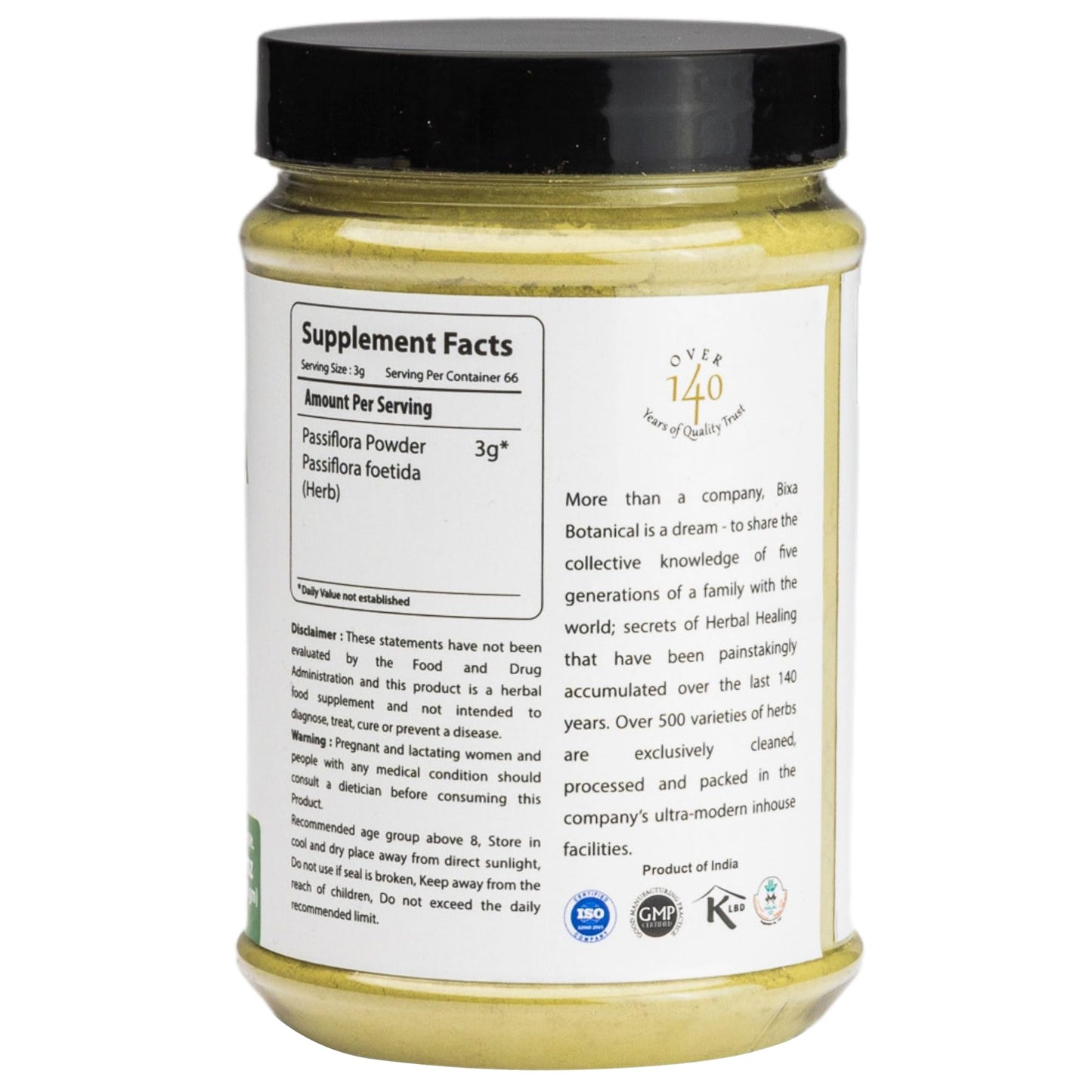 bixa BOTANICAL Passiflora Foetida Powder 7 oz