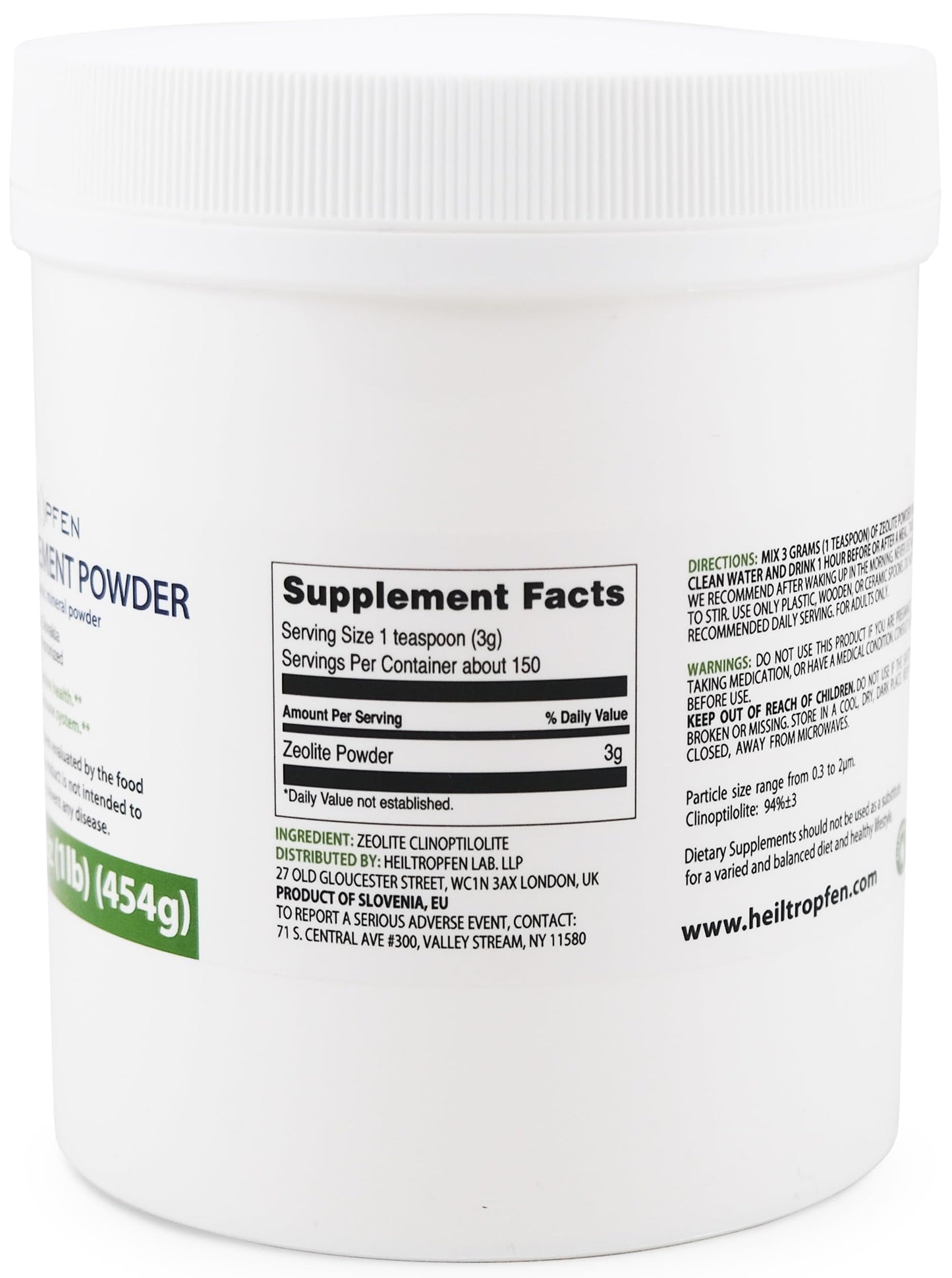 Heiltropfen Zeolite Powder 16 oz