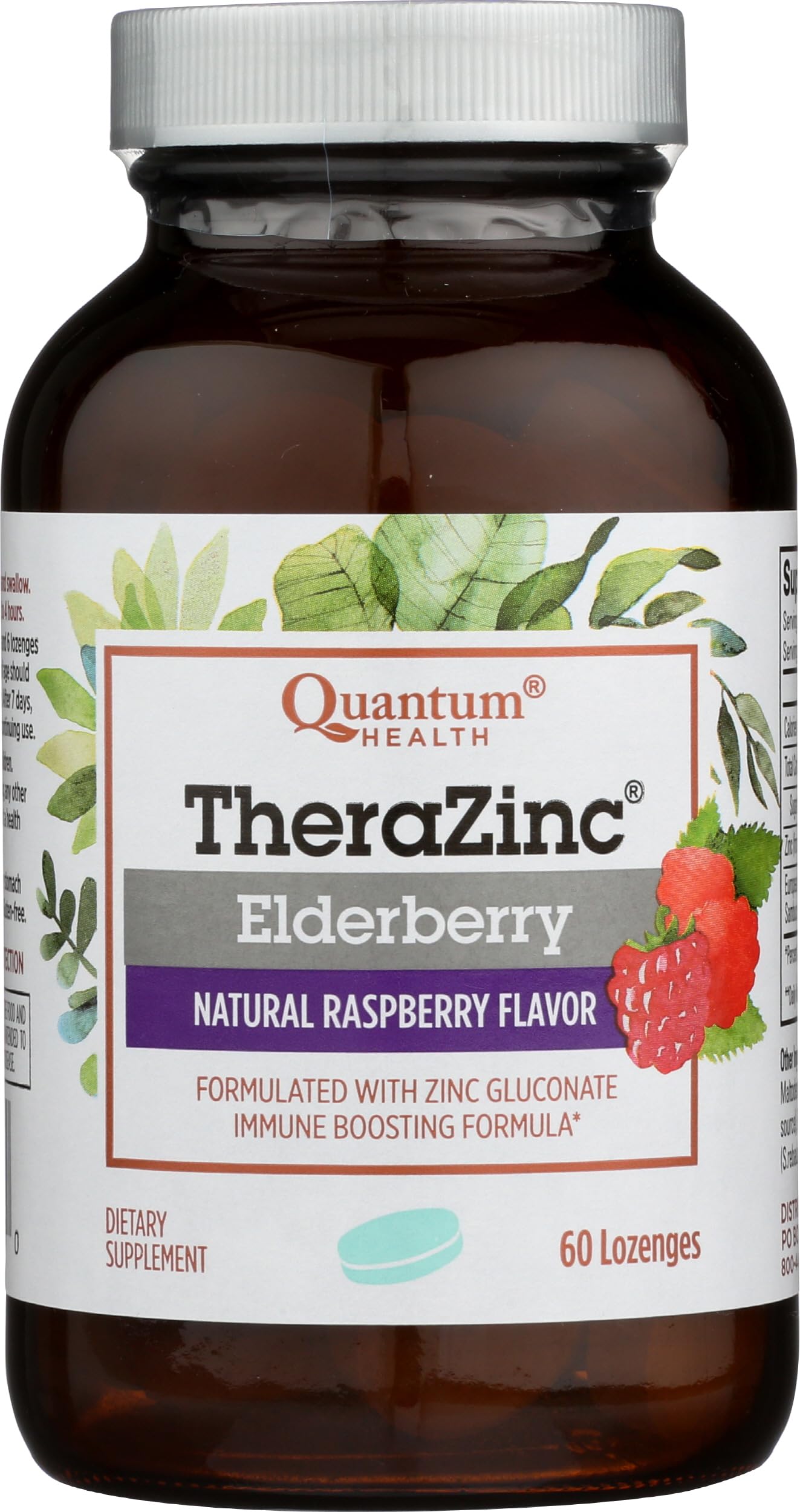 Quantum TheraZinc Elderberry Lozenges Tablet, 60 Tablets