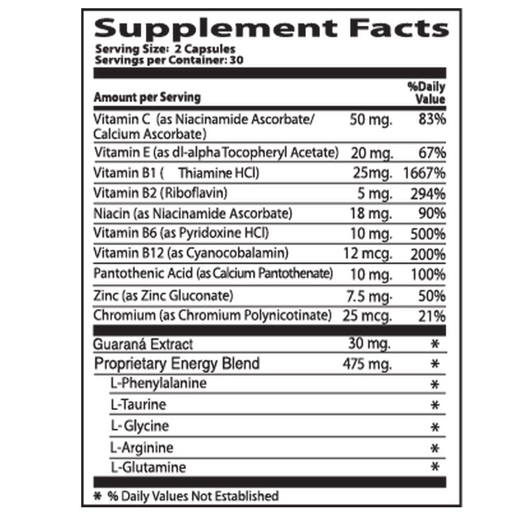 Neurobion Energy + High Potency B-Vitamin Dietary Supplement with Zinc Tablets, 1 Count
