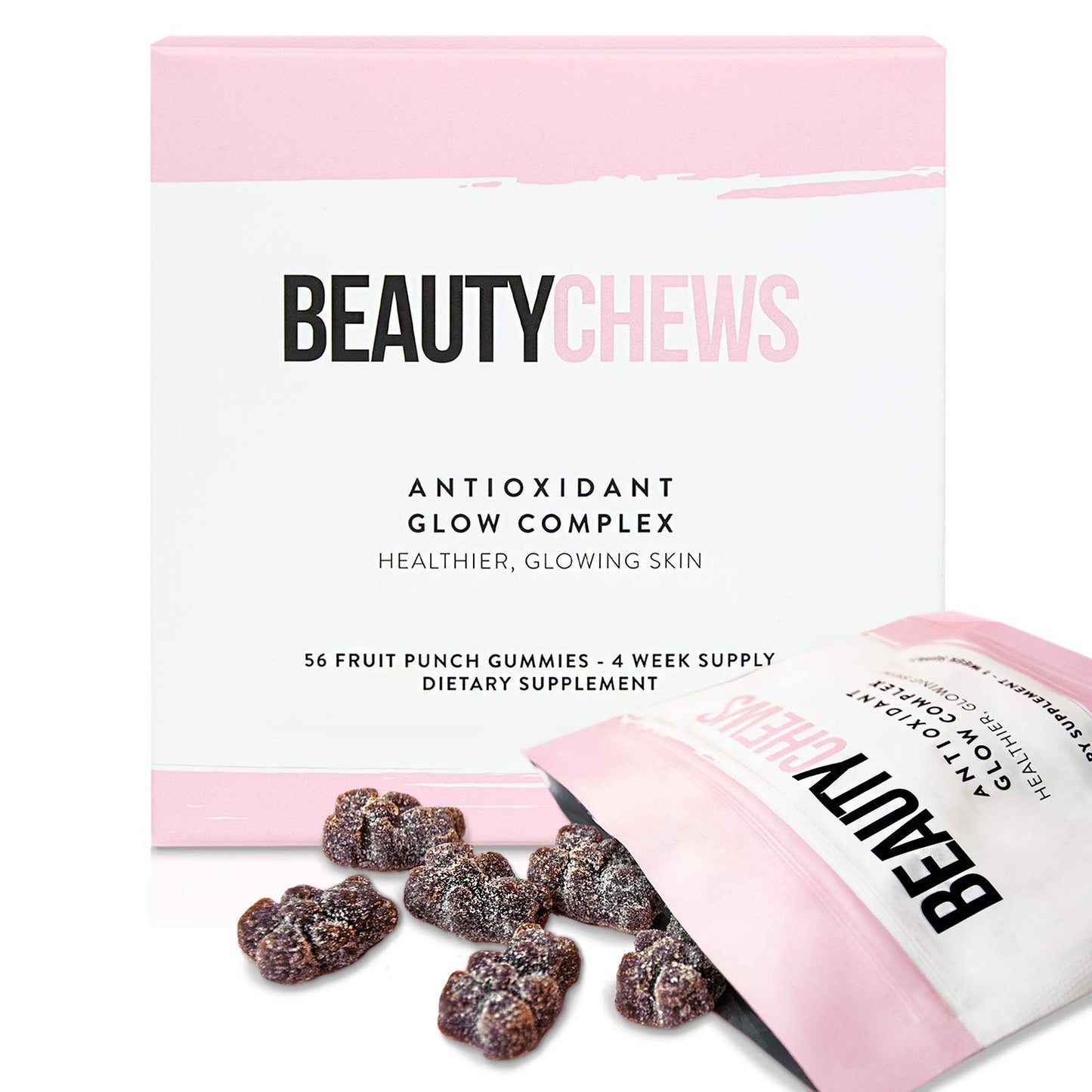 Beauty Chews Astaxanthin and Vitamin E Gummies 56 Count
