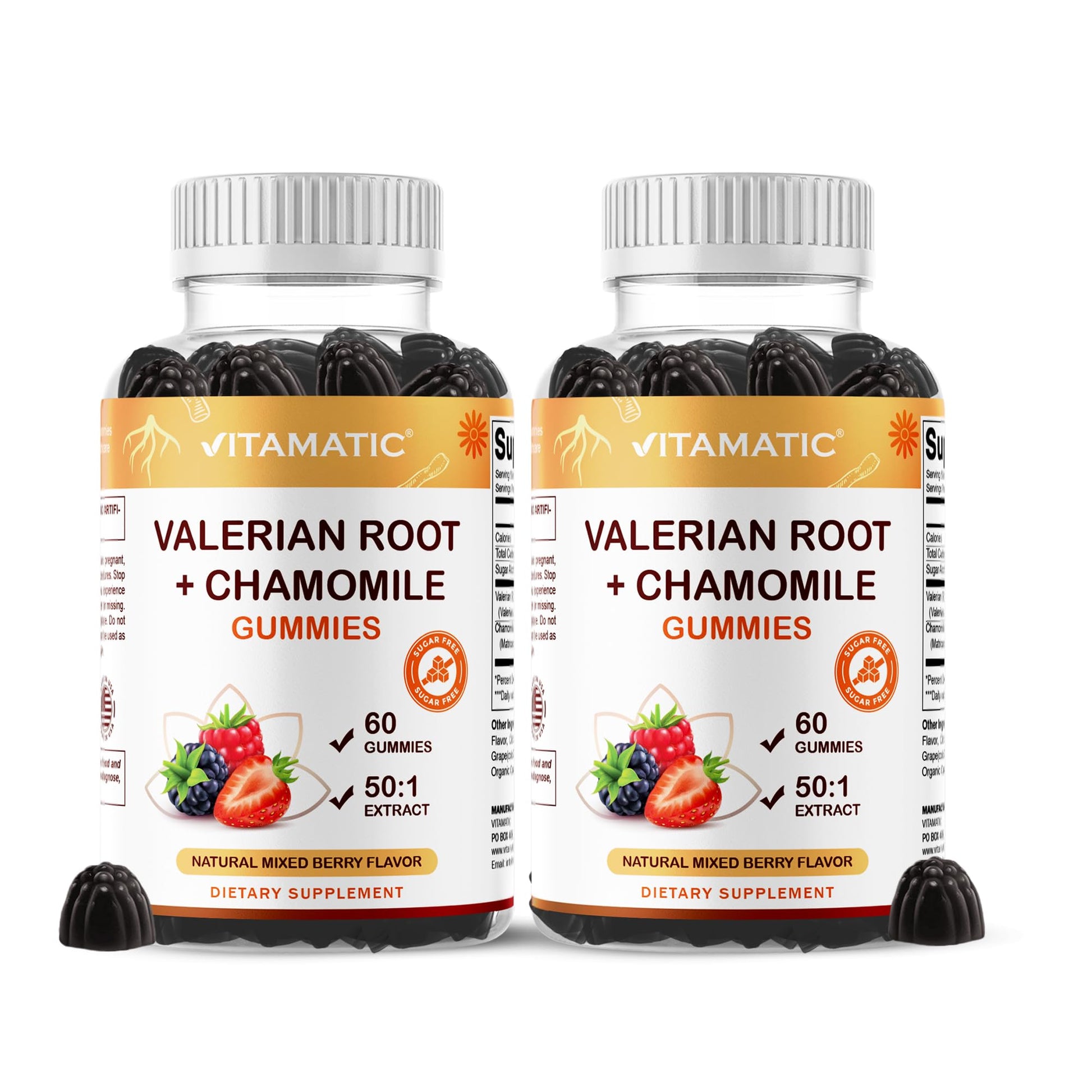 Vitamatic Valerian Root & Chamomile Gummies 120 Count