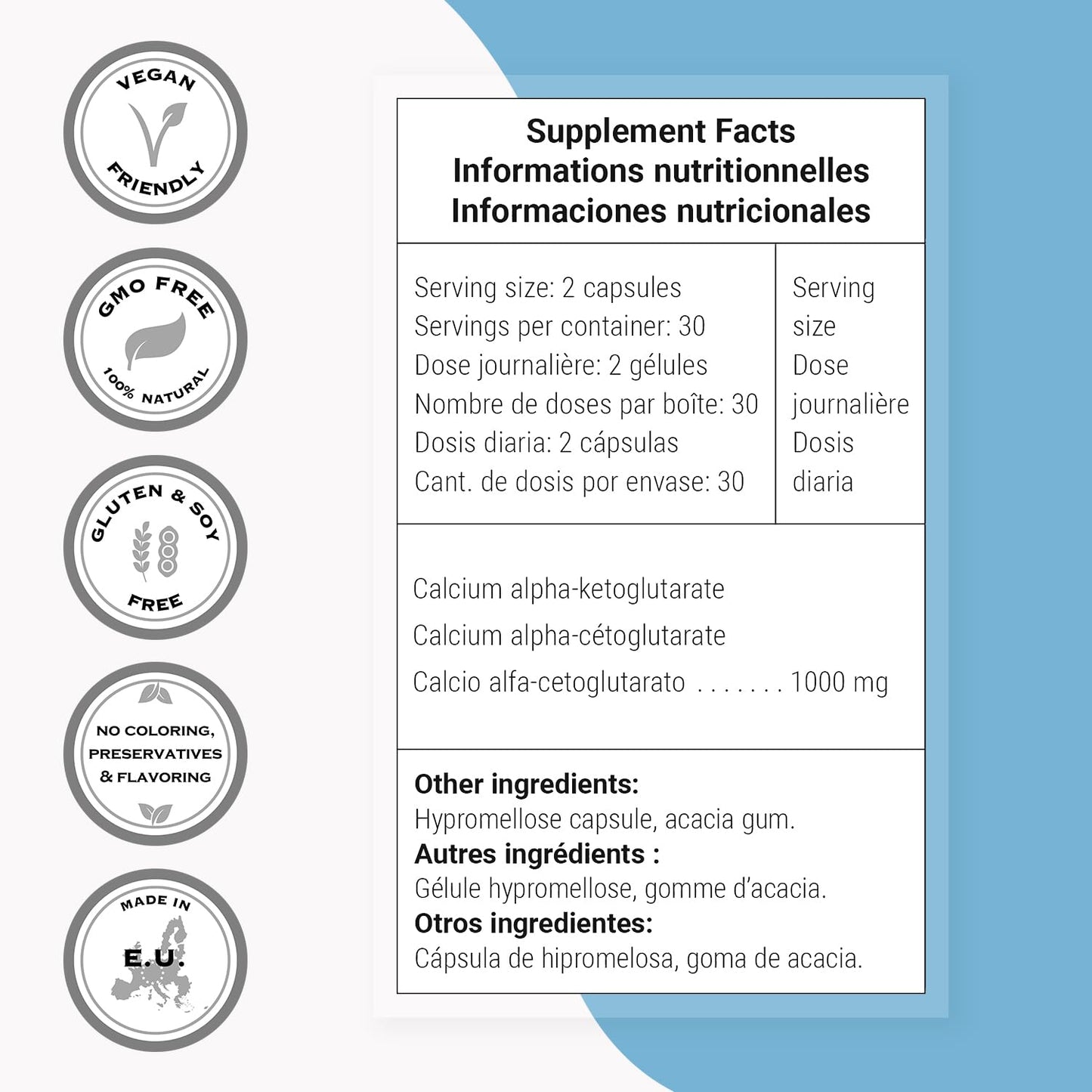 Supersmart Calcium AKG Capsule, 60 Vegetarian Capsules