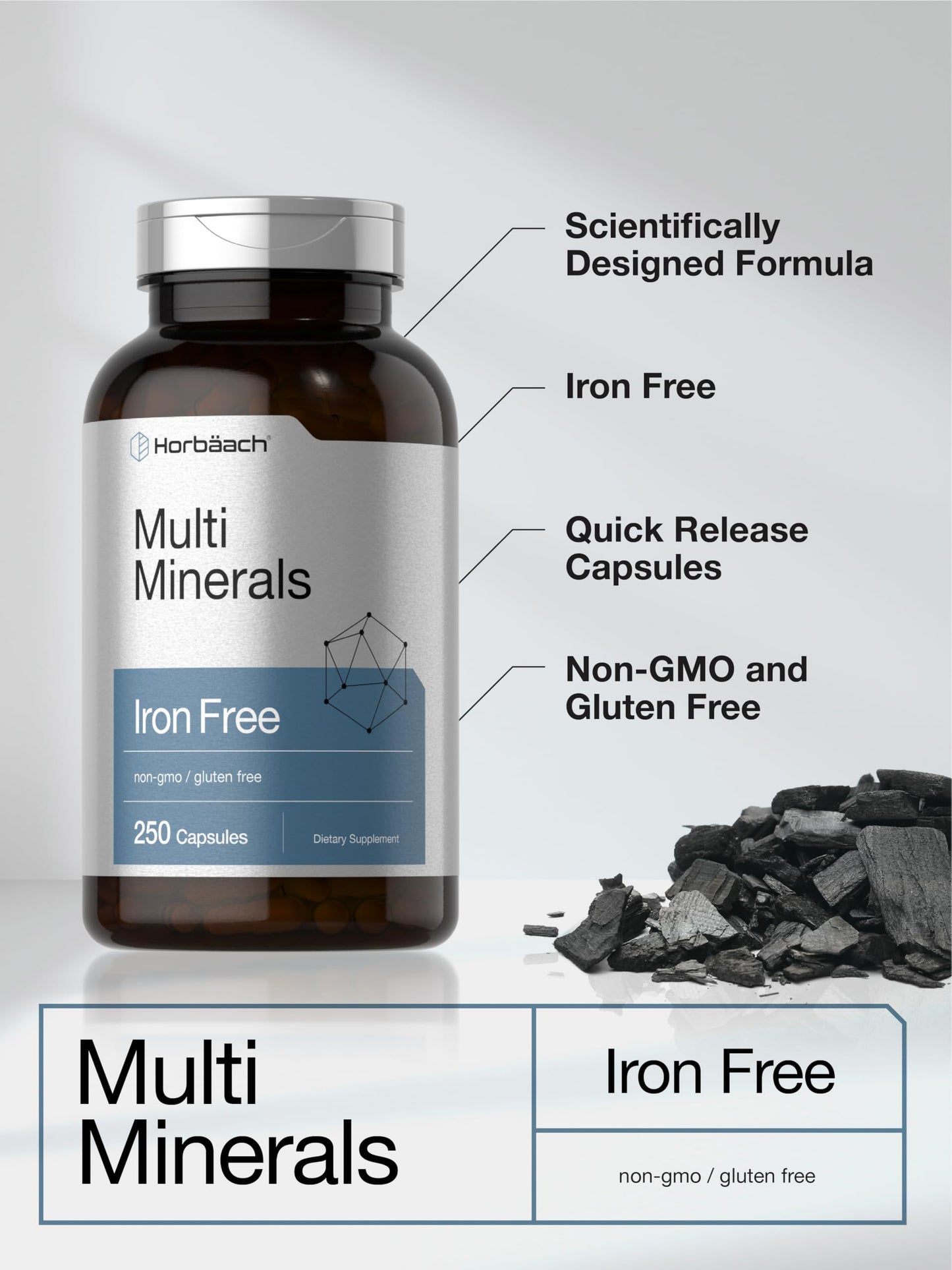Horbäach Multi Minerals Supplement 250 Capsules