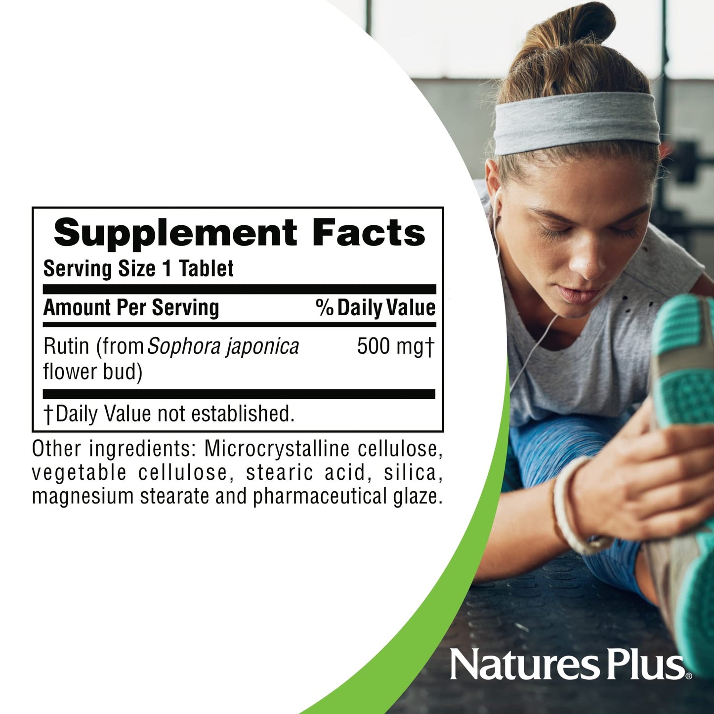 NaturesPlus Rutin 500 mg Tablet 60 Count