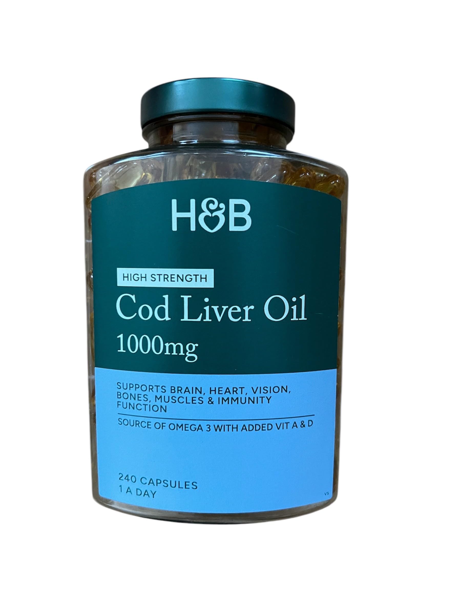 Generic Cod Liver Oil Capsules 1000mg, 240 Capsules