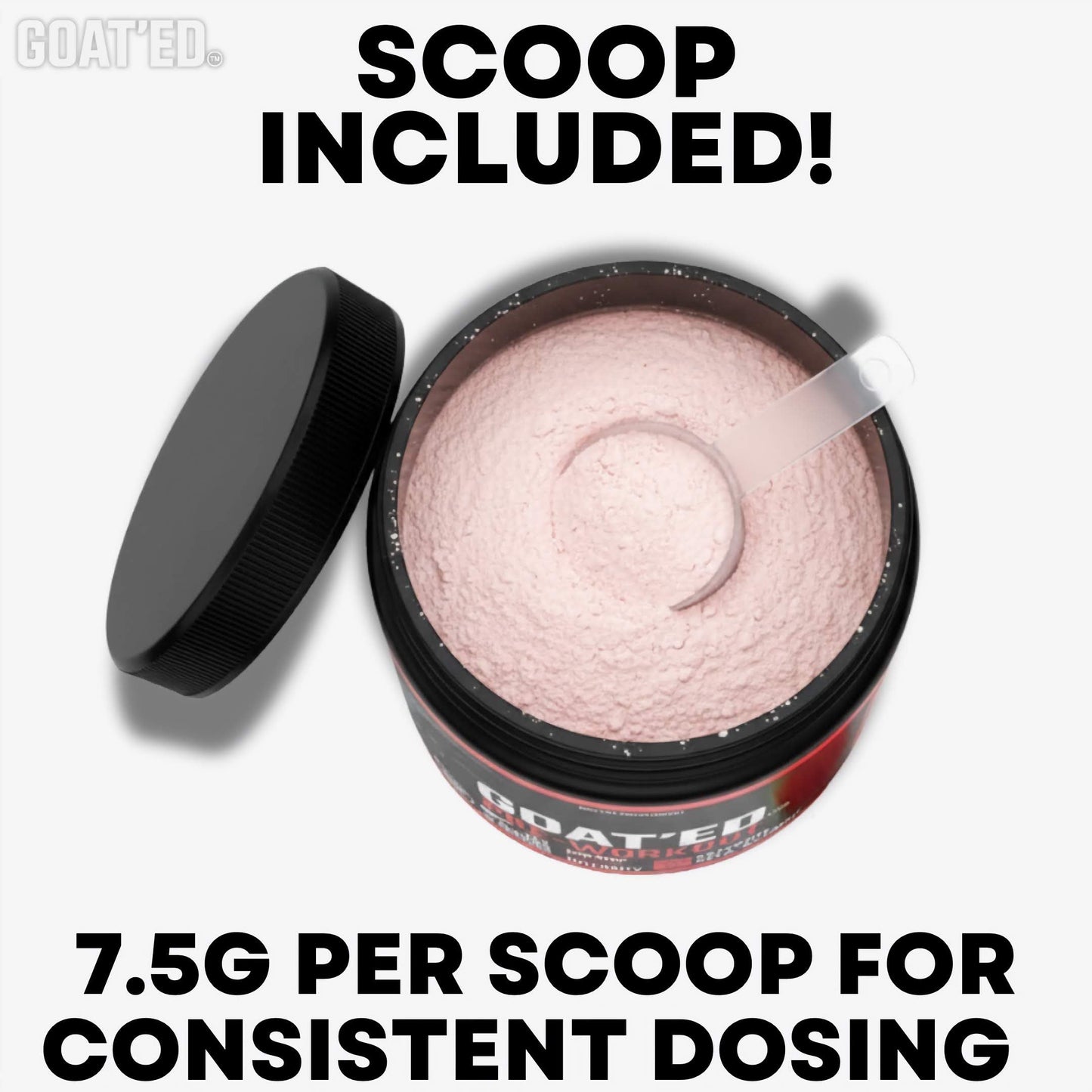 GOAT'ED Pre Workout Powder 7.94 Ounces