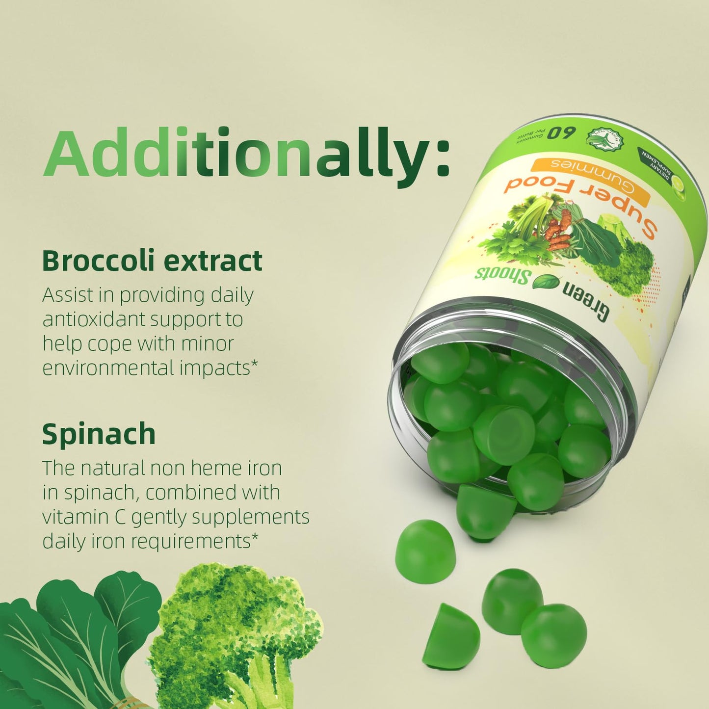 Greenshoots Super Greens Gummies 60 Gummies
