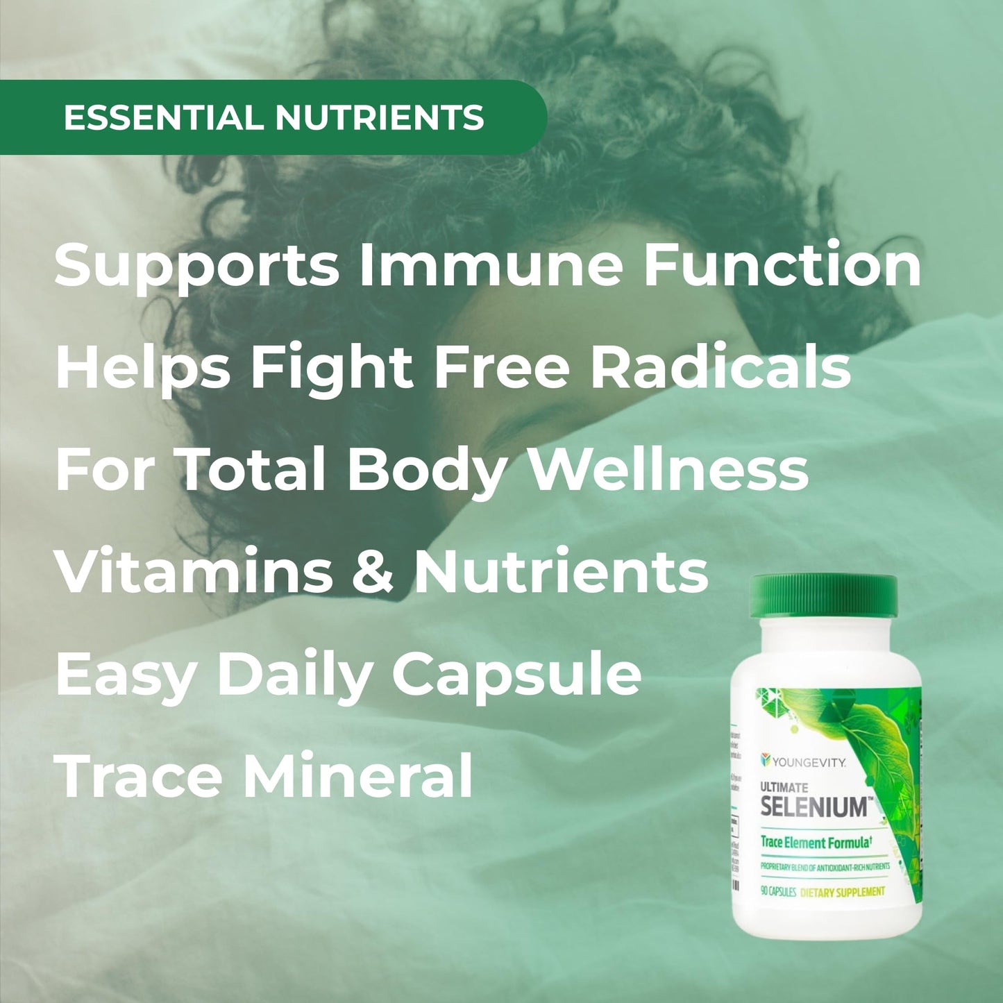 Youngevity Ultimate Selenium + Cofactors - Essential Mineral Supplement for Immune Support, Antioxidant Defense, Thyroid Function, and Cellular Health (I-selenomethionine) 90 Capsules