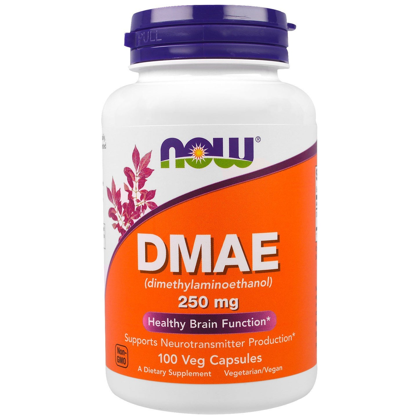 NOW Foods DMAE 250mg Capsules, 200 Capsules