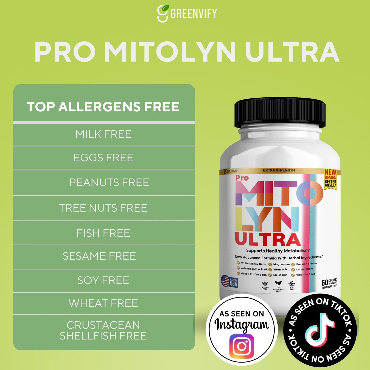Mitolyn Ultra Burner Burn Powerful Formula Anabolic Recovery Natural Sleep Aid with Magnesium, Ashwaganda Capsules 300 Count